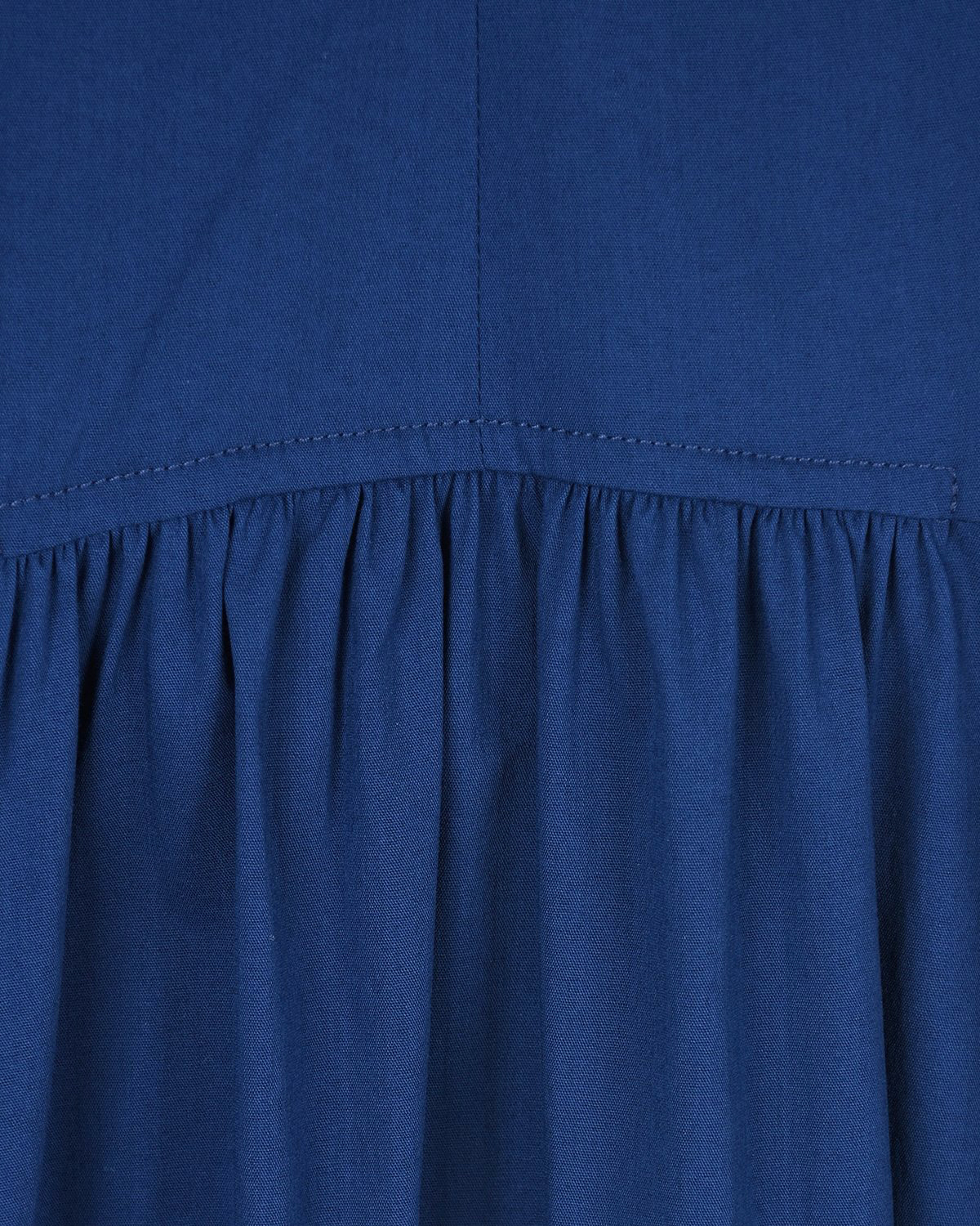Синее платье с рюшами Attesa, размер 38, цвет синий - фото 6