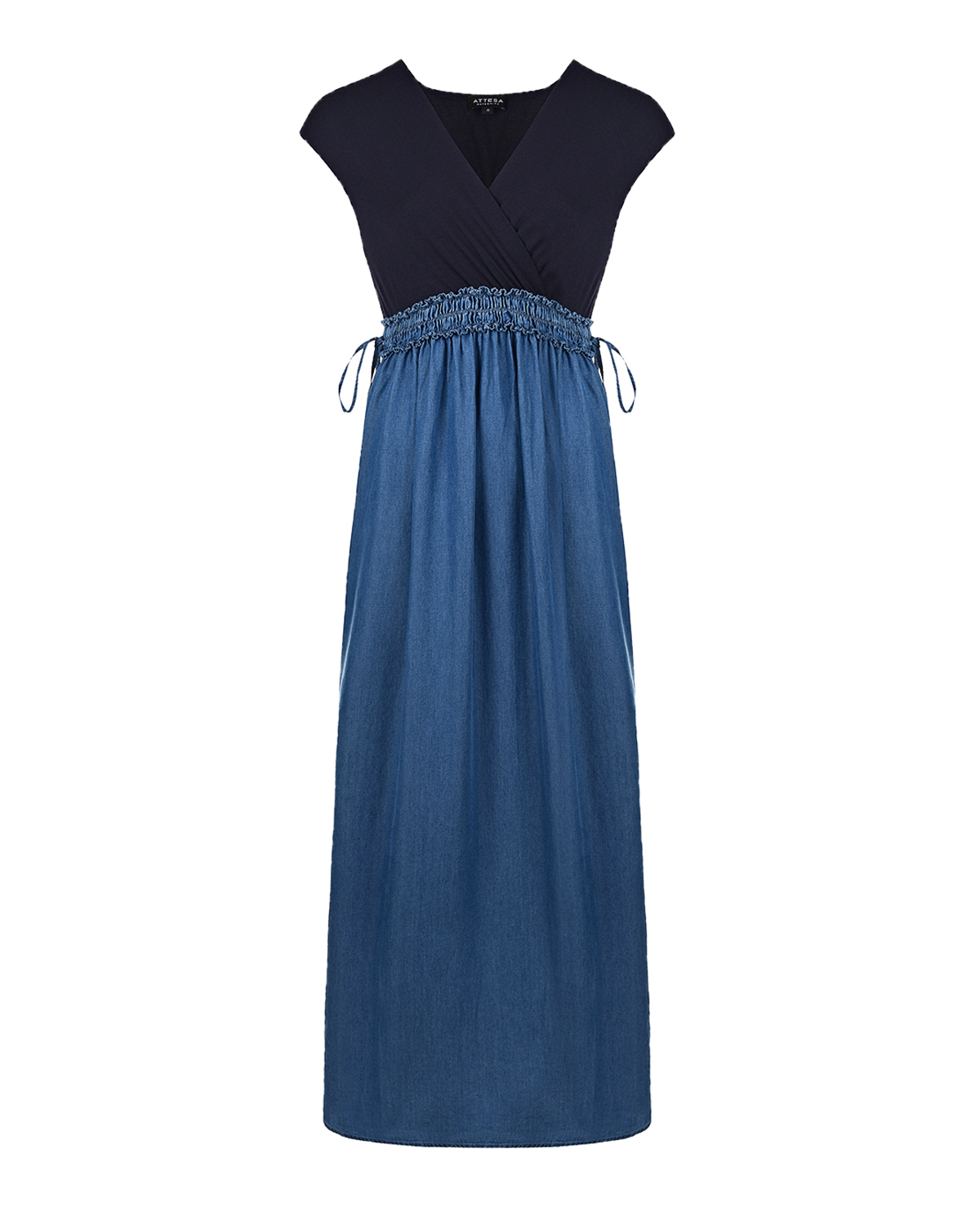 Платье с джинсовой юбкой Attesa, размер 38, цвет синий - фото 1