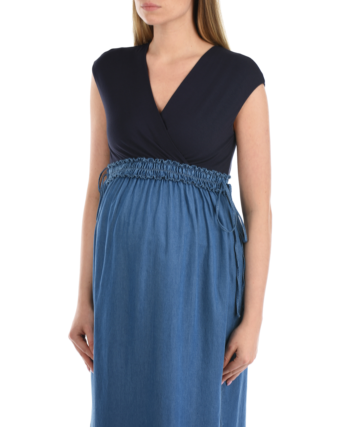 Платье с джинсовой юбкой Attesa, размер 38, цвет синий - фото 8