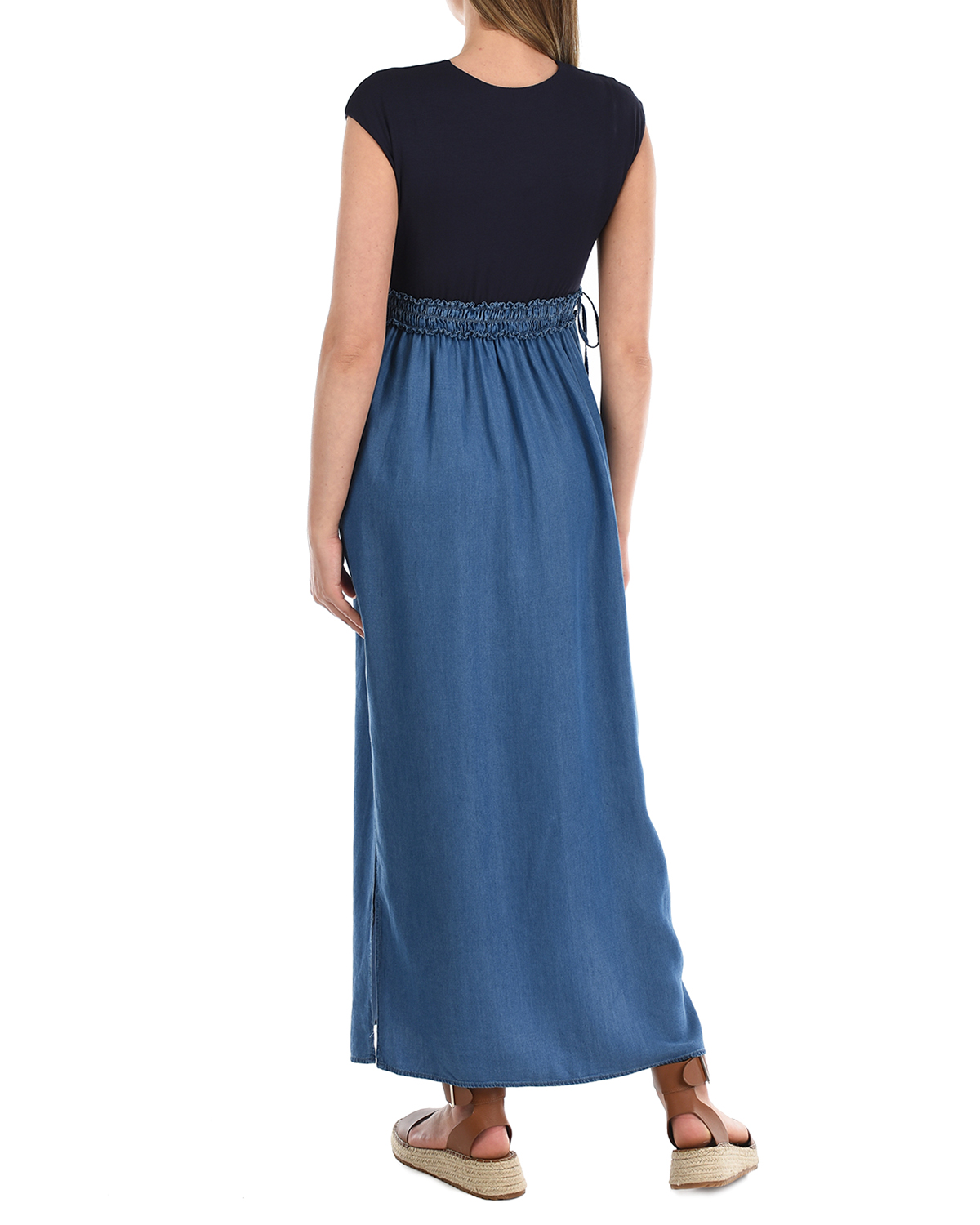 Платье с джинсовой юбкой Attesa, размер 38, цвет синий - фото 3