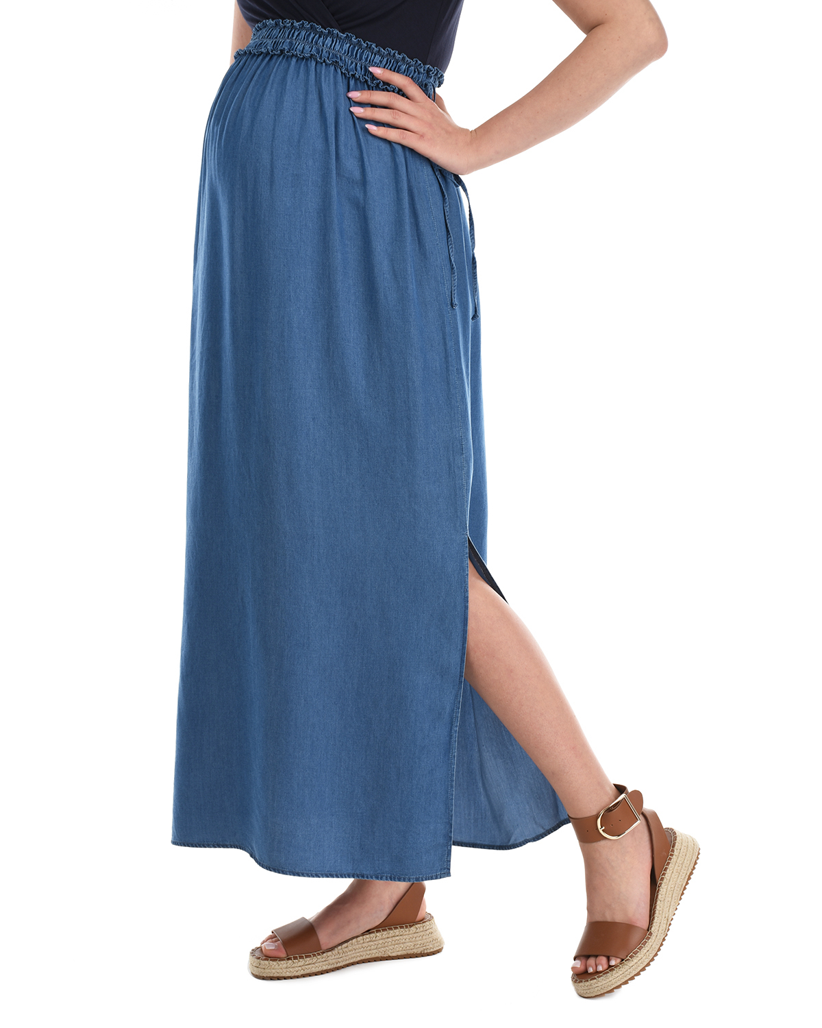 Платье с джинсовой юбкой Attesa, размер 38, цвет синий - фото 7