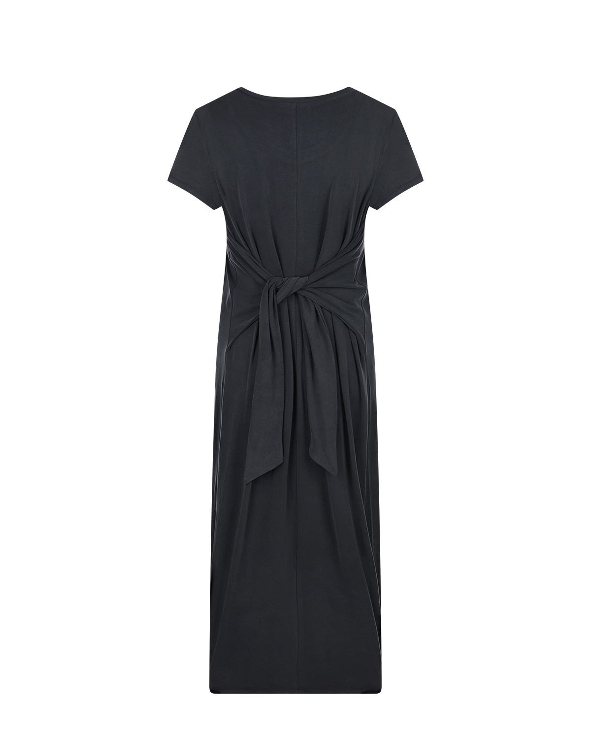 Темно-серое платье с короткими рукавами Attesa, размер 38, цвет серый - фото 5