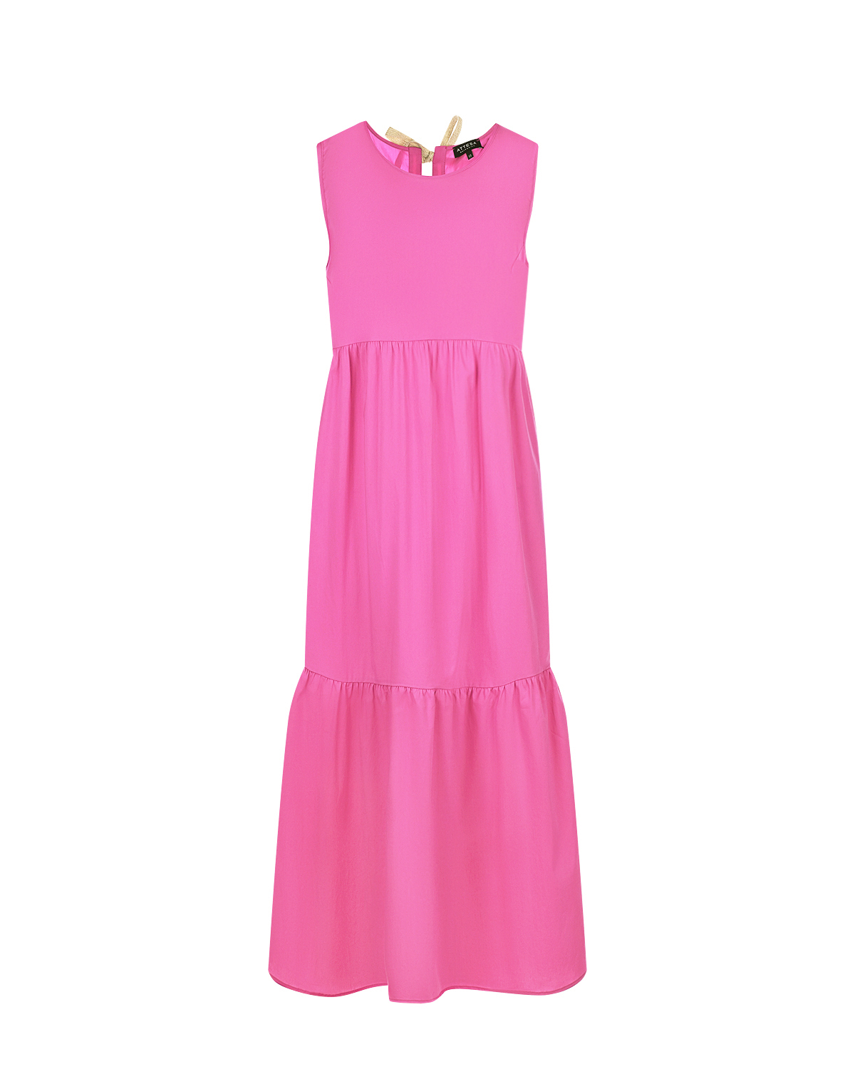 Розовое платье с воланом Attesa, размер 38, цвет розовый - фото 1