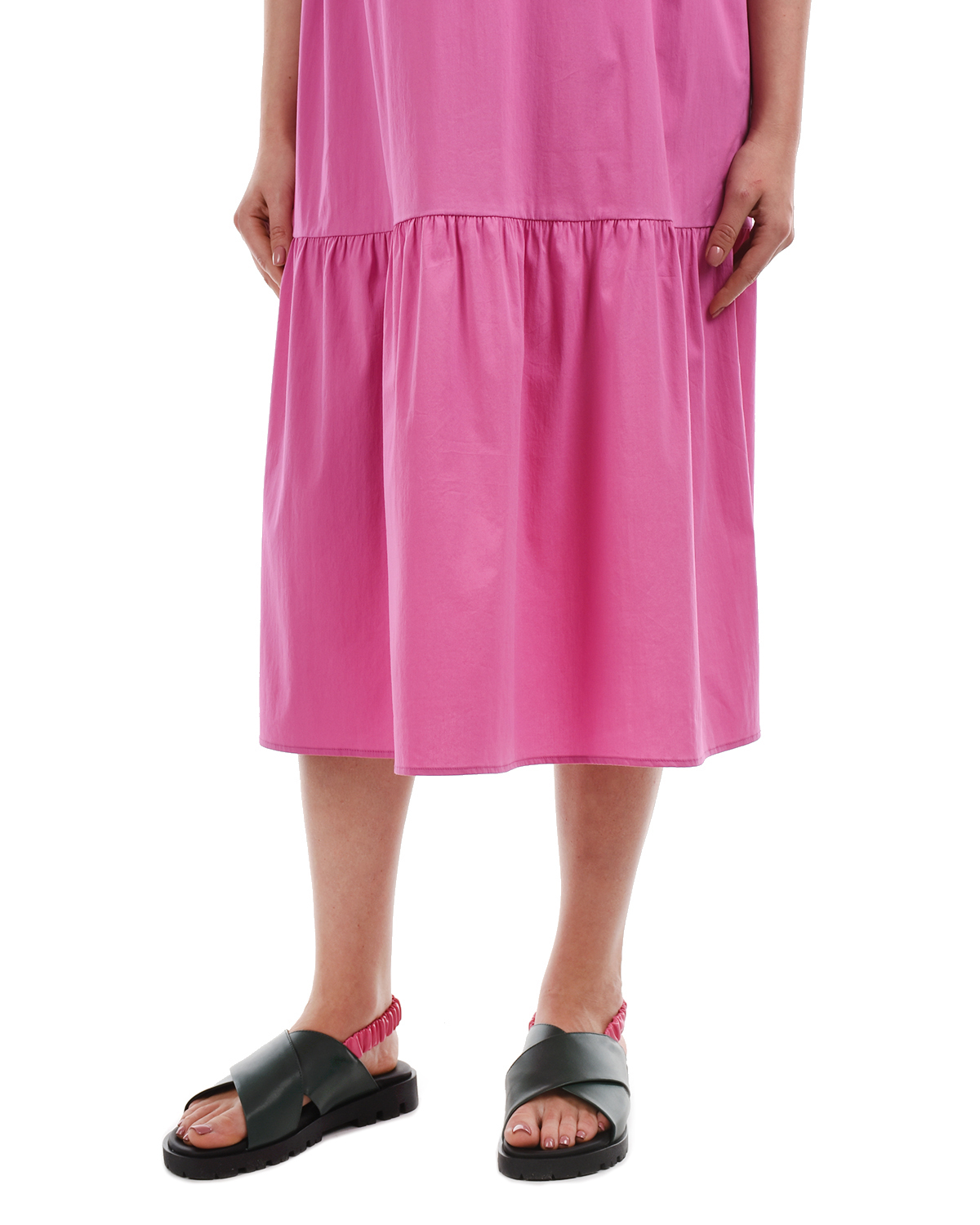 Розовое платье с воланом Attesa, размер 38, цвет розовый - фото 8