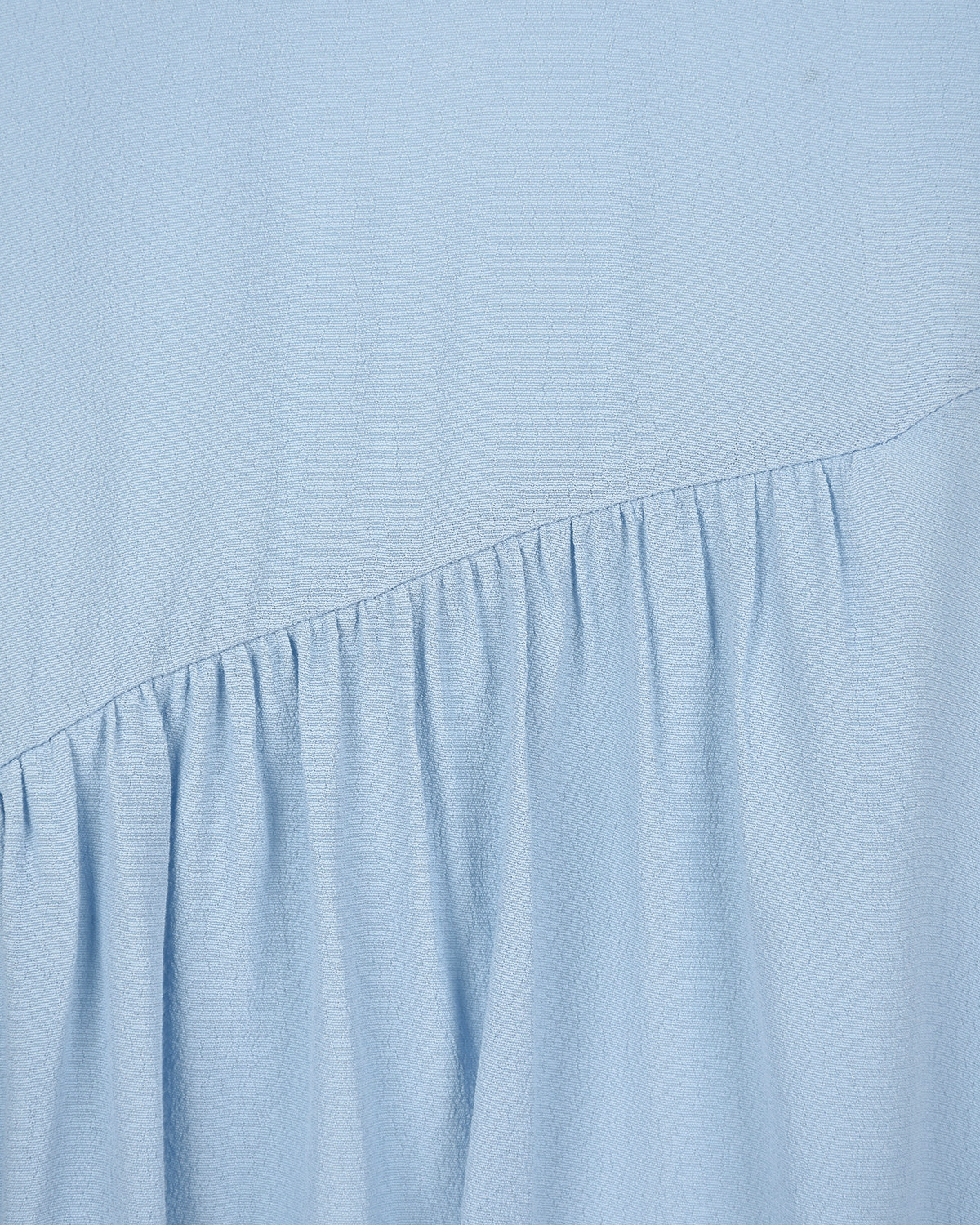 Голубая блуза с воланом Attesa, размер 38, цвет нет цвета - фото 3