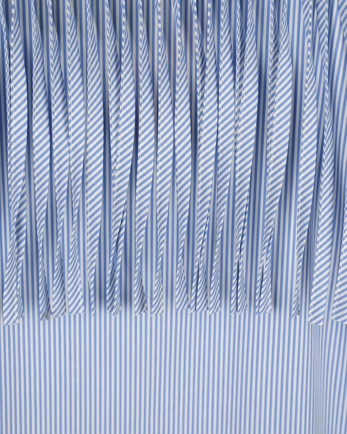 Платье-рубашка с бахромой Attesa, размер 38, цвет голубой - фото 8