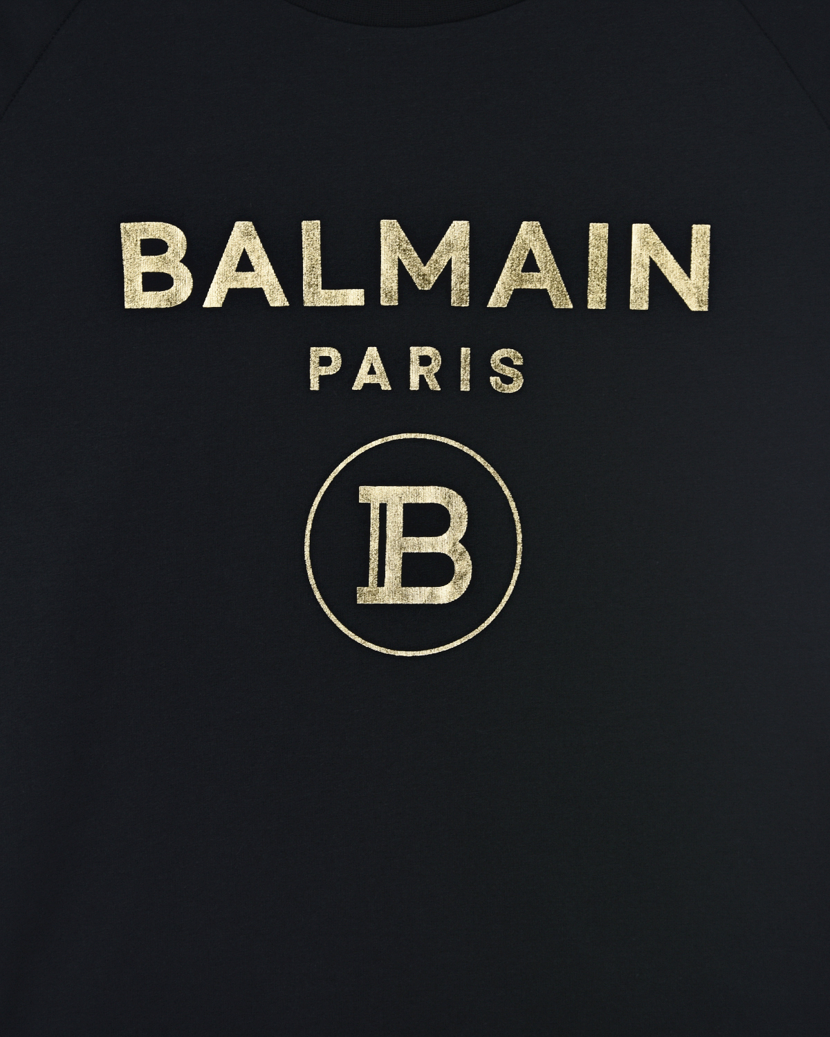 Черная футболка с логотипом Balmain детская, размер 152, цвет нет цвета - фото 3