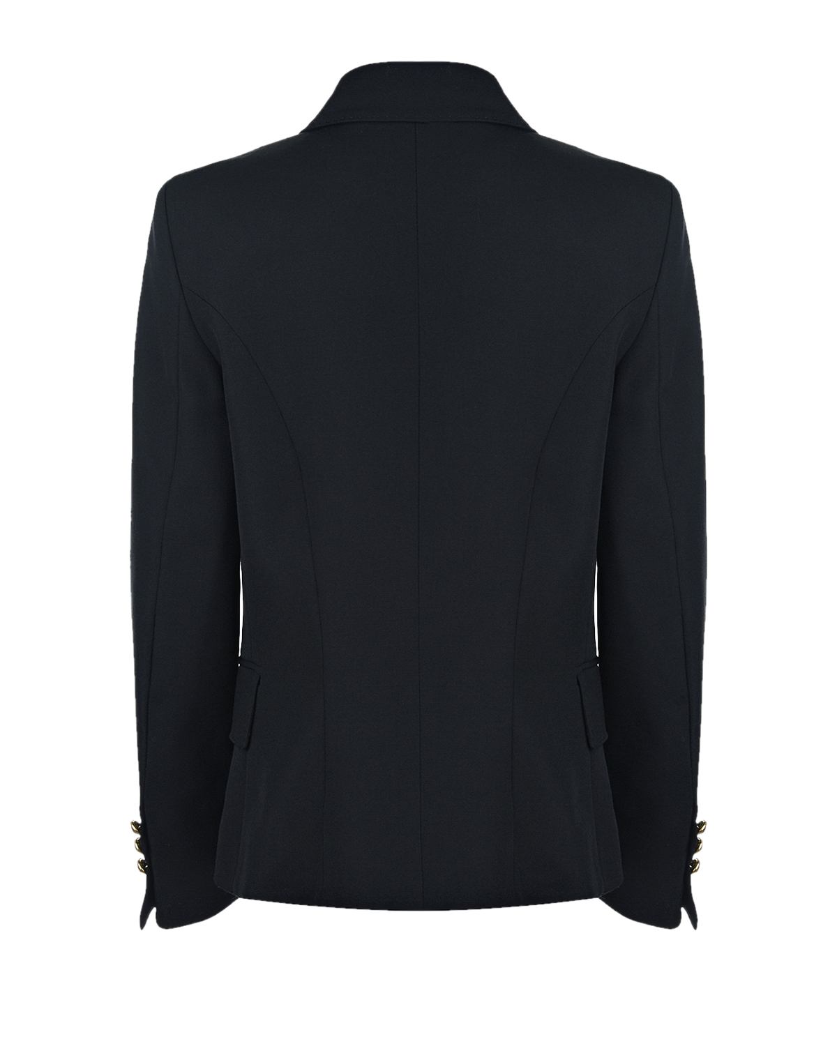 Черный пиджак для девочек Balmain детский, размер 164, цвет нет цвета - фото 2