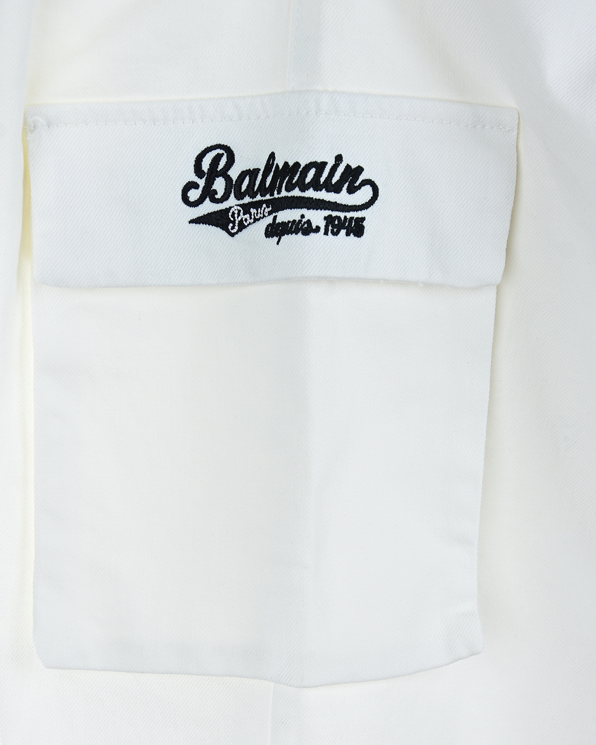 Белые джинсовые шорты Balmain детские, размер 152, цвет нет цвета - фото 4