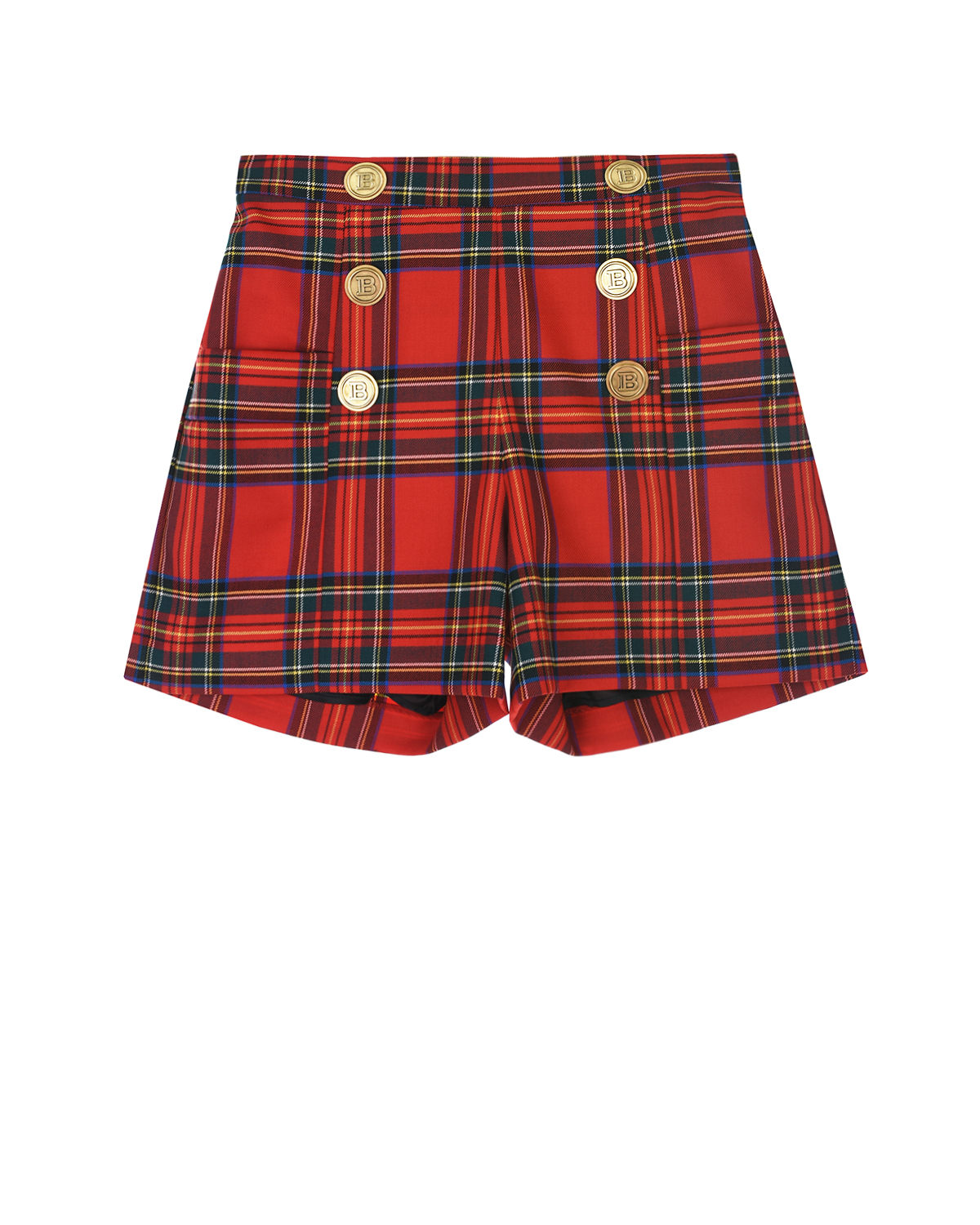 

Шорты с принтом в шотландскую клетку Balmain, Нет цвета, Шорты с принтом в шотландскую клетку Balmain