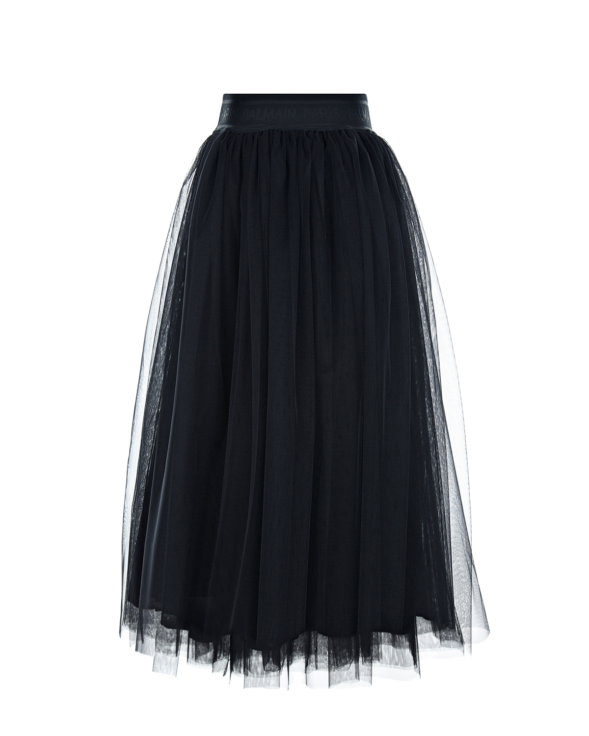 Черная юбка со стразами Balmain детская, размер 164, цвет нет цвета - фото 2