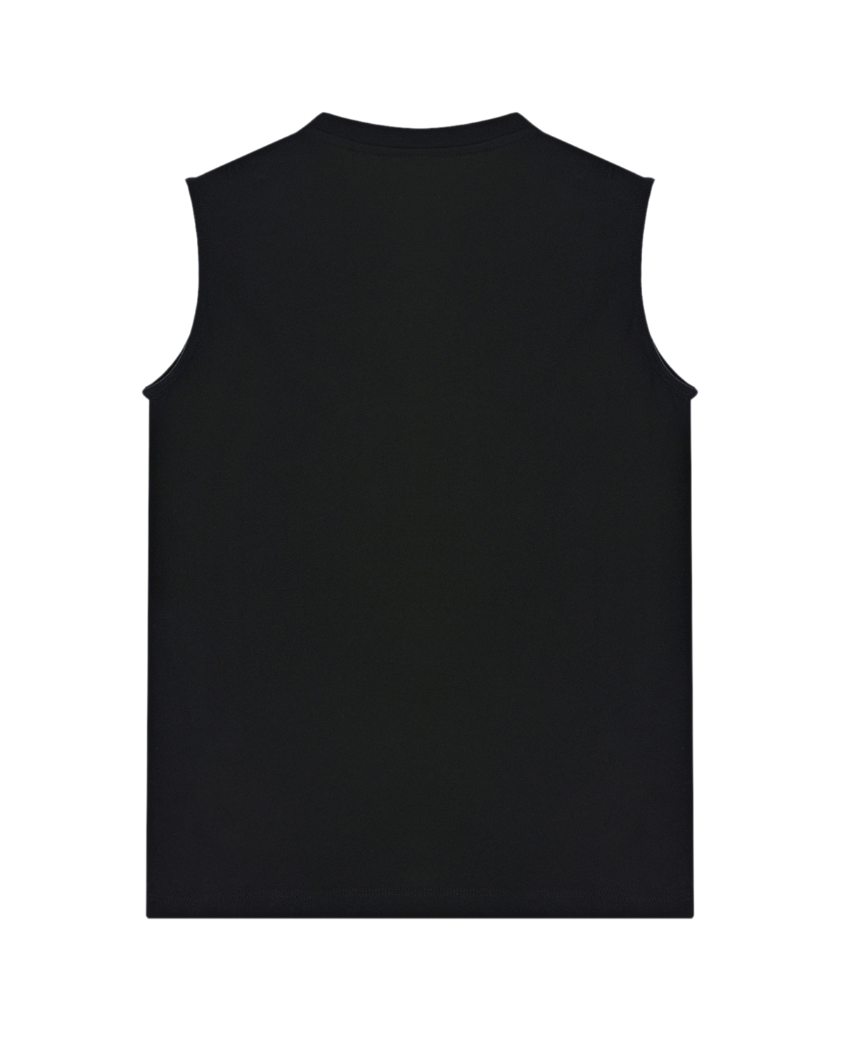 Черная футболка без рукавов Balmain детская, размер 152, цвет нет цвета - фото 2