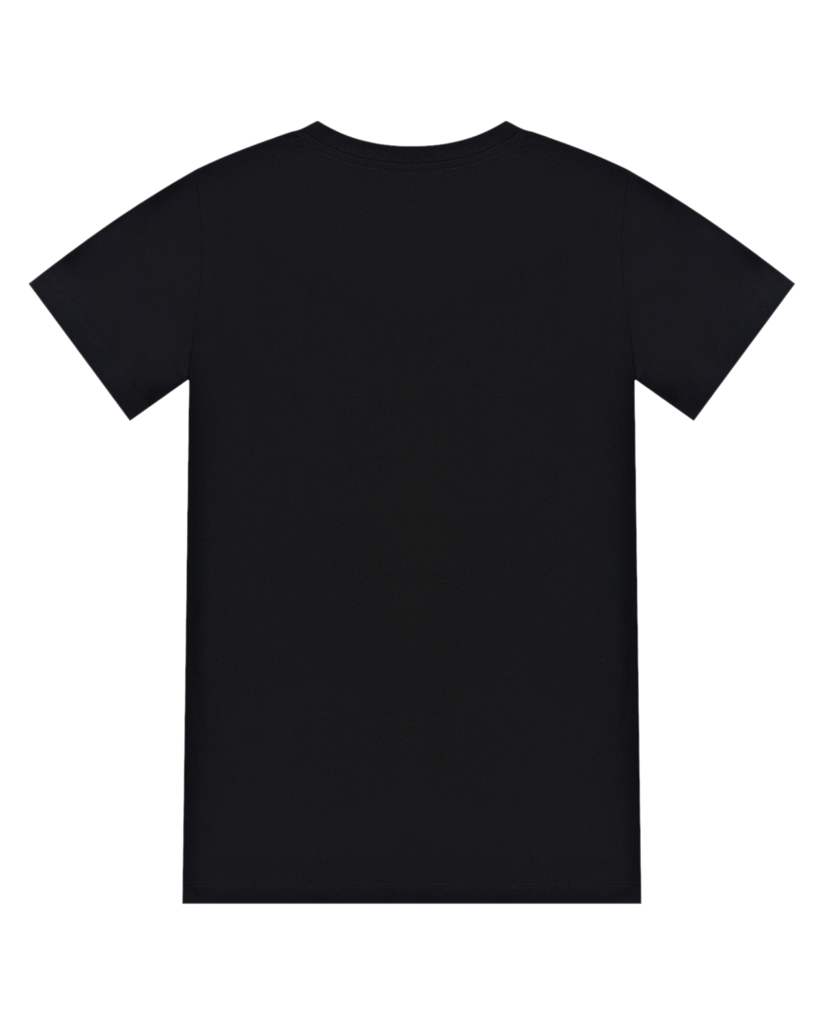 Черная футболка с белым логотипом Balmain детская, размер 152, цвет нет цвета - фото 2