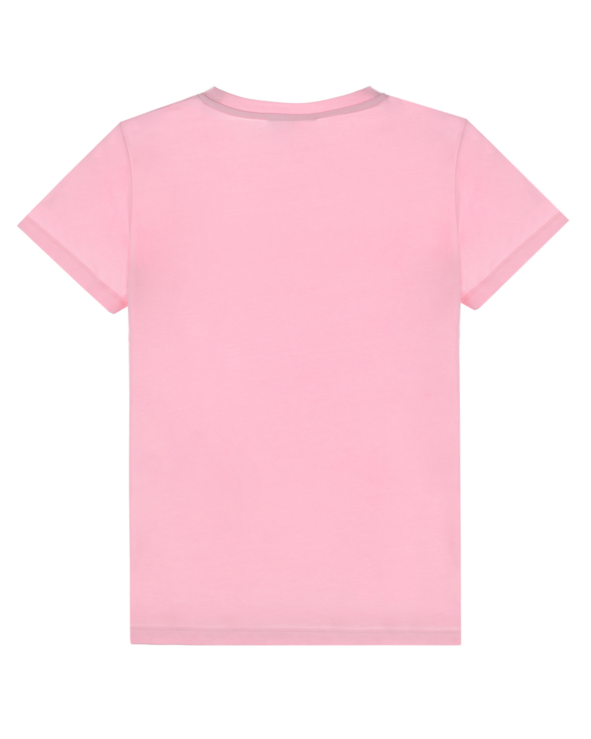 Розовая футболка с белым логотипом Balmain детская, размер 152, цвет нет цвета - фото 3