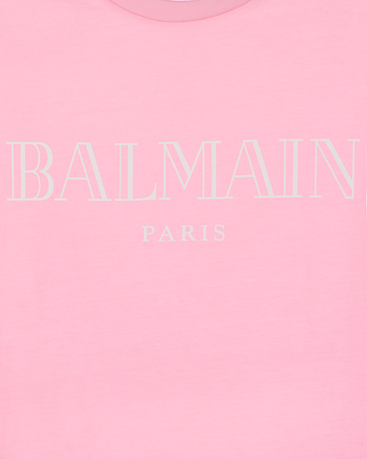 Розовая футболка с белым логотипом Balmain детская, размер 152, цвет нет цвета - фото 4