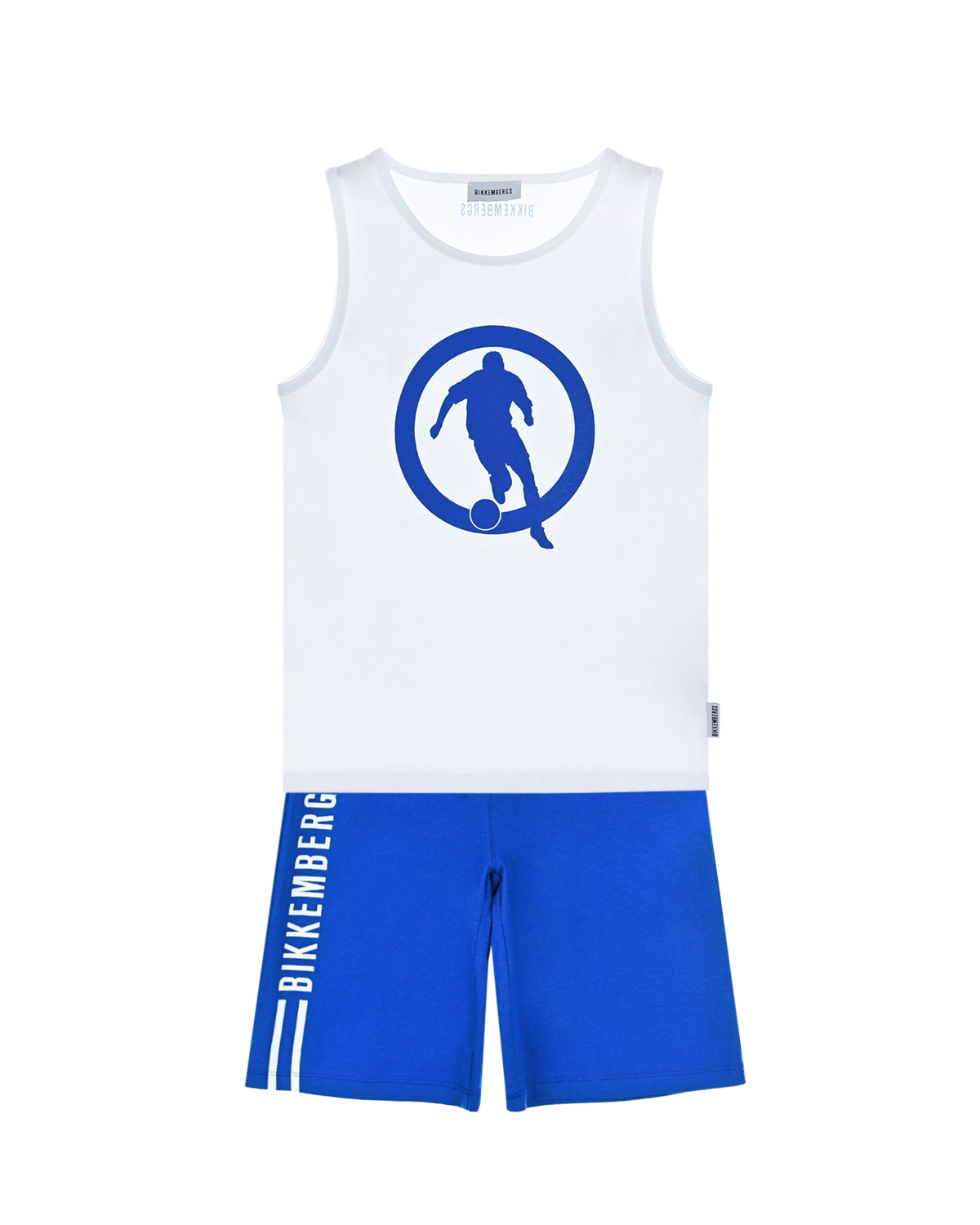 

Бело-синий комплект: майка + шорты Bikkembergs детское, Мультиколор, Бело-синий комплект: майка + шорты Bikkembergs детское