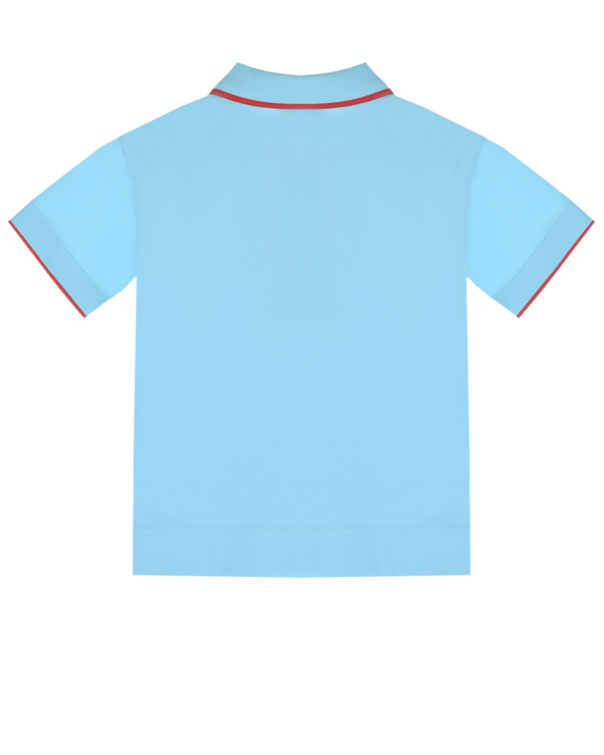 Голубая футболка-поло Burberry детская, размер 98, цвет голубой - фото 3