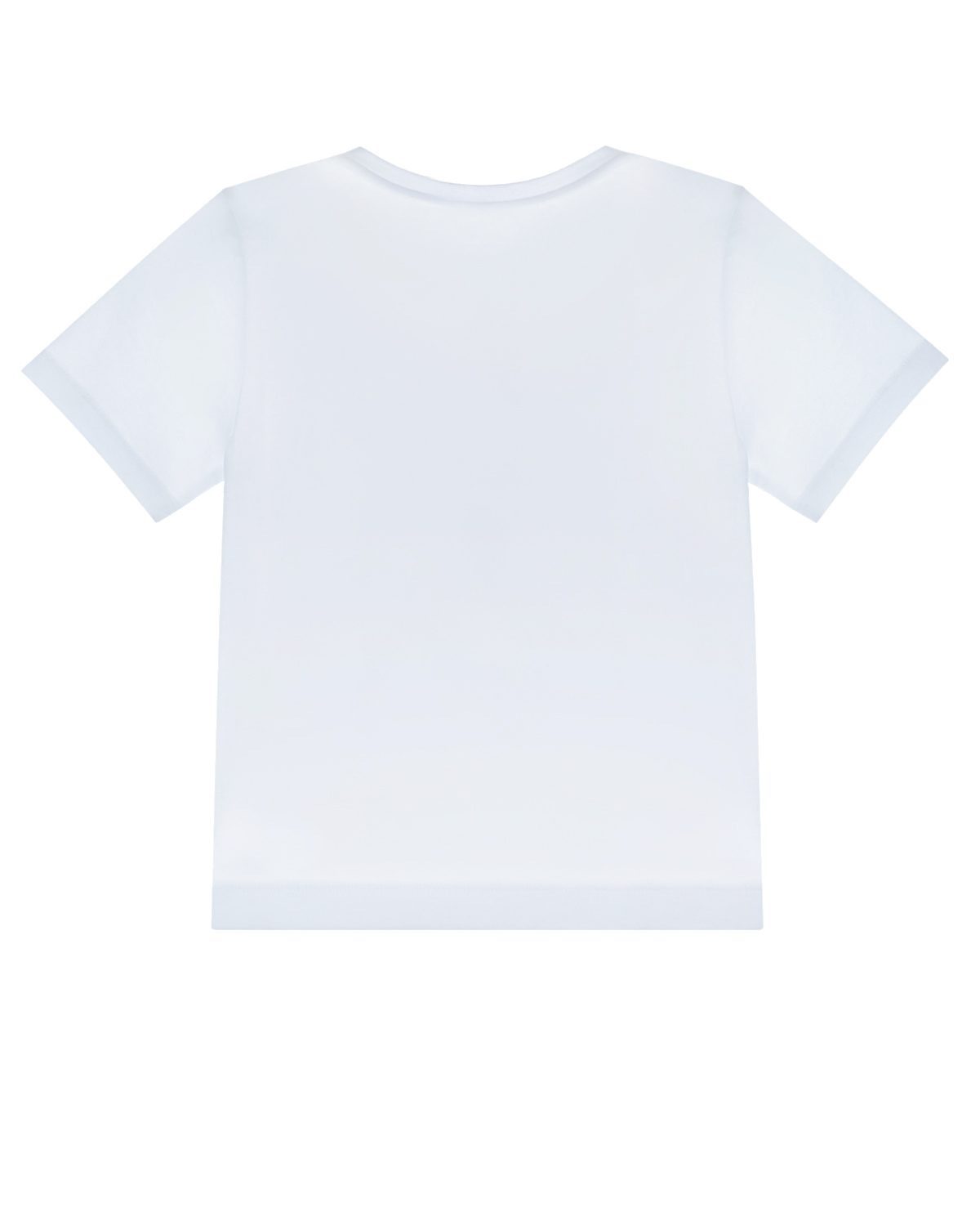 Белая футболка с цветочным принтом Burberry детская, размер 98 - фото 2