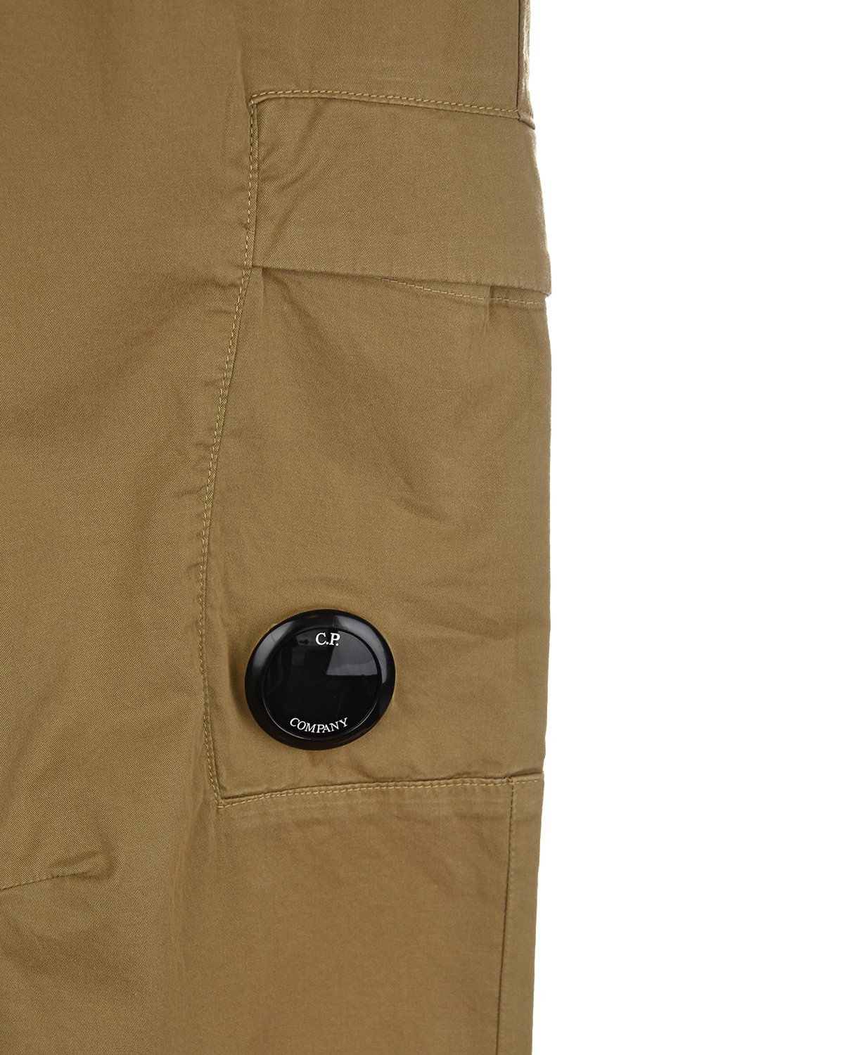 Бежевые спортивные брюки с карманом-карго CP Company детские, размер 140, цвет бежевый - фото 3