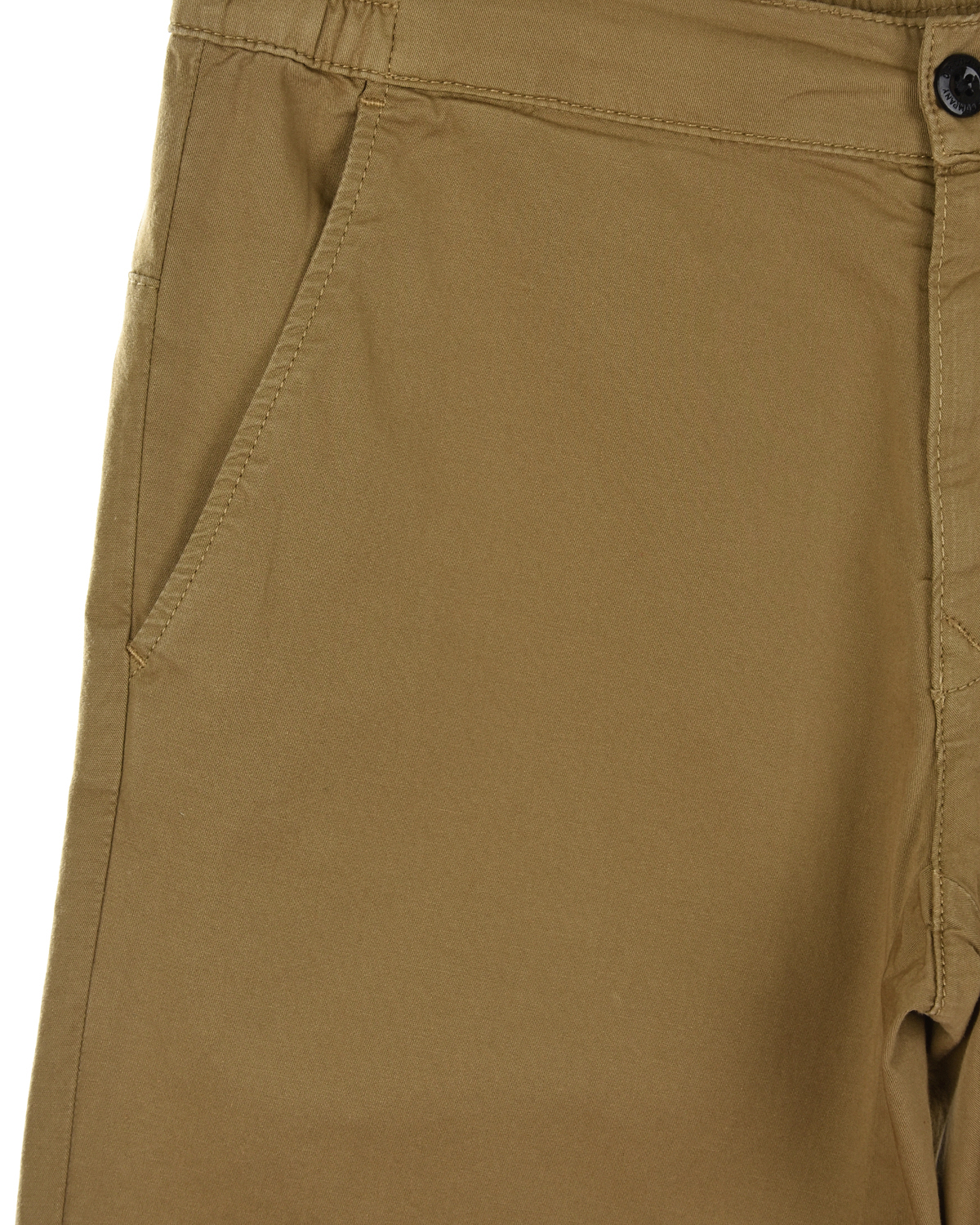 Бежевые спортивные брюки с карманом-карго CP Company детские, размер 140, цвет бежевый - фото 4