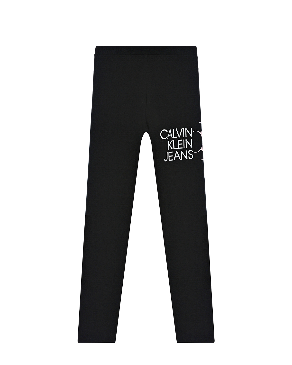 Черные леггинсы с логотипом Calvin Klein