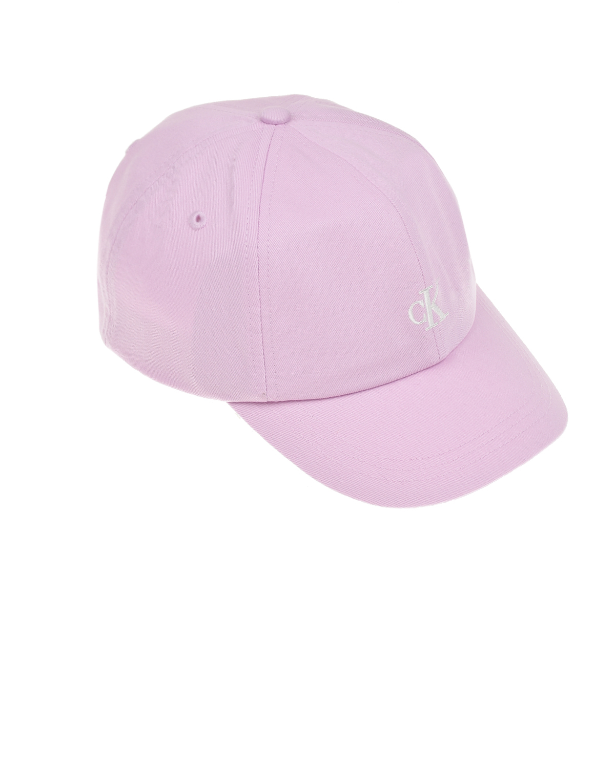 Розовая бейсболка с белым логотипом Calvin Klein