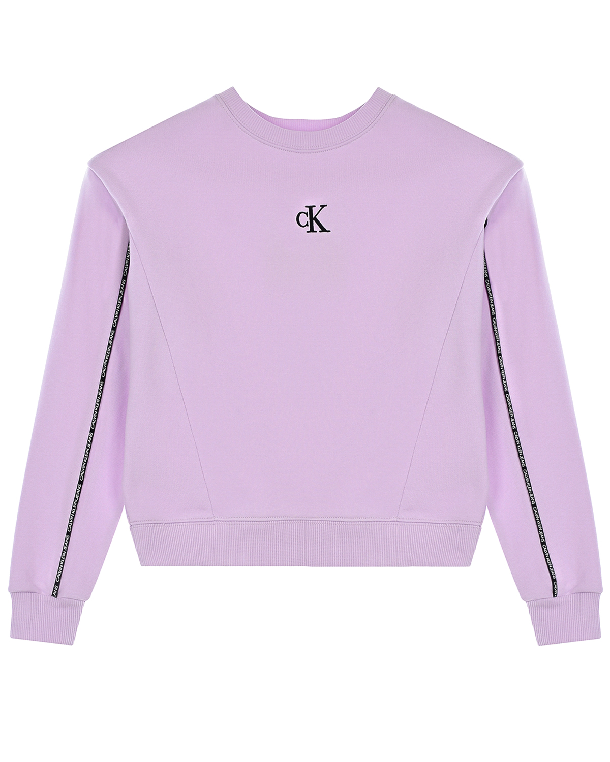 Сиреневый свитшот с логотипом Calvin Klein детский, размер 176, цвет нет цвета - фото 1