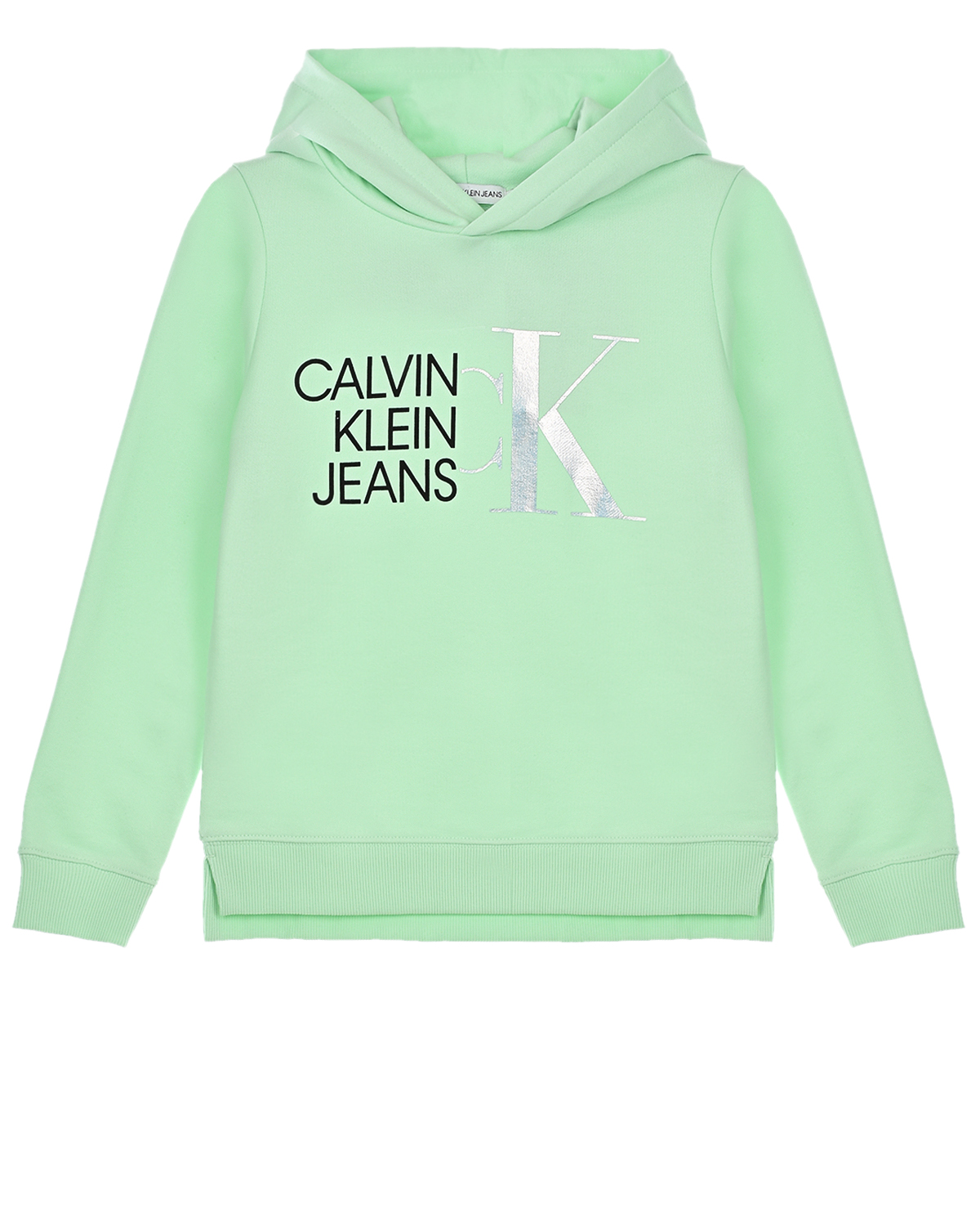 Толстовка-худи мятного цвета Calvin Klein
