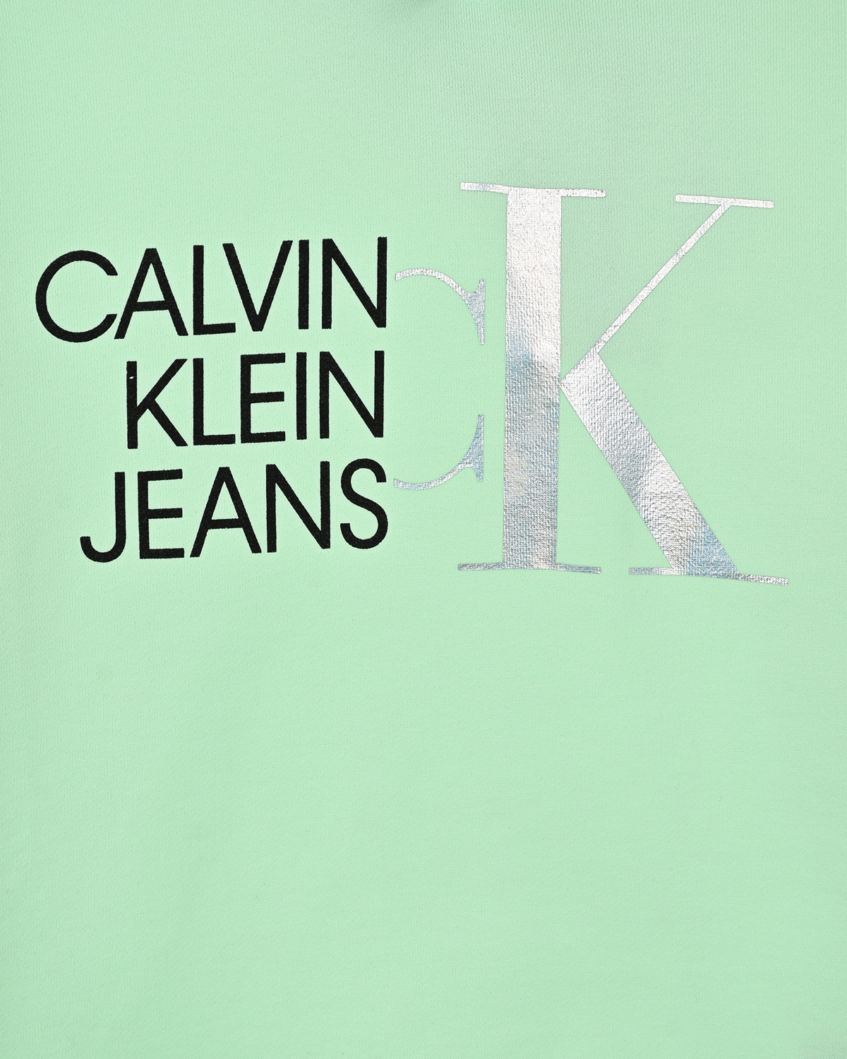 Толстовка-худи мятного цвета Calvin Klein детская, размер 152 - фото 3