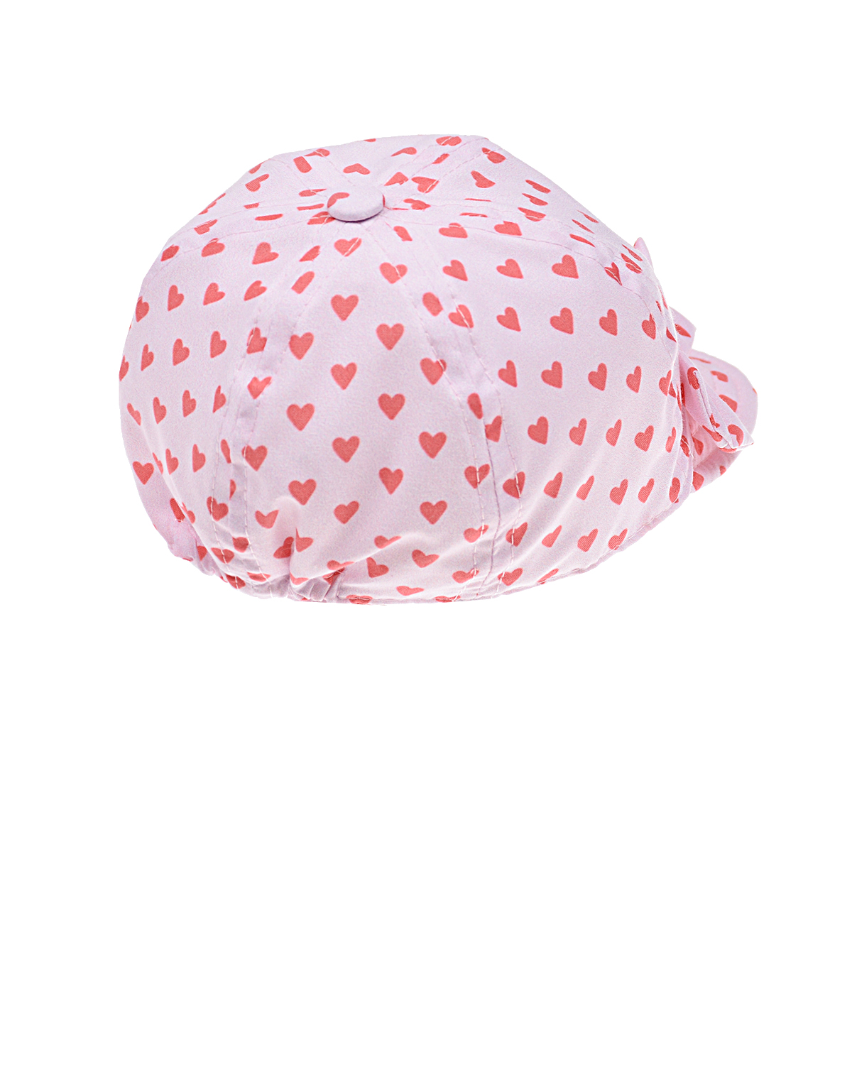 Розовая кепка с сердечками Catya детская, размер 48, цвет розовый - фото 2