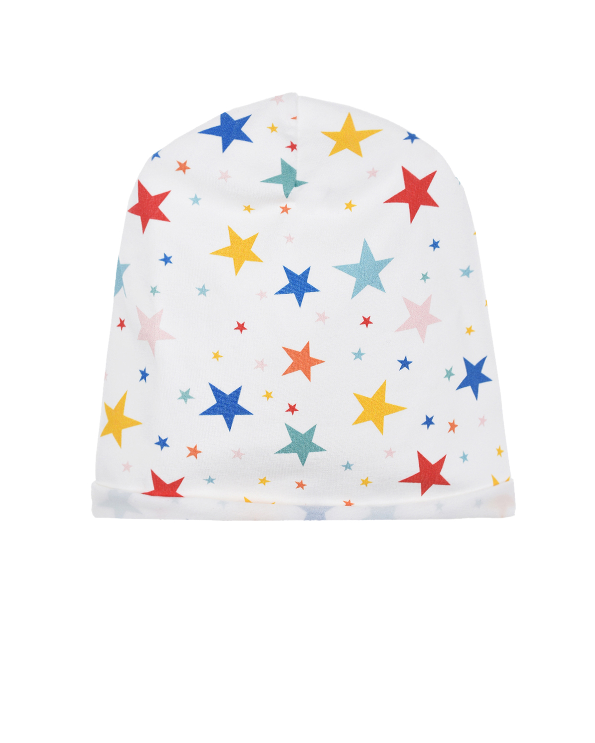 Белая шапка со звездами Catya детская, размер 49, цвет белый - фото 1