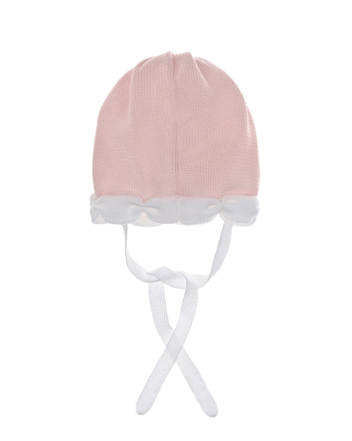 Розовая шапка на завязках Catya детская, размер 41, цвет розовый - фото 2