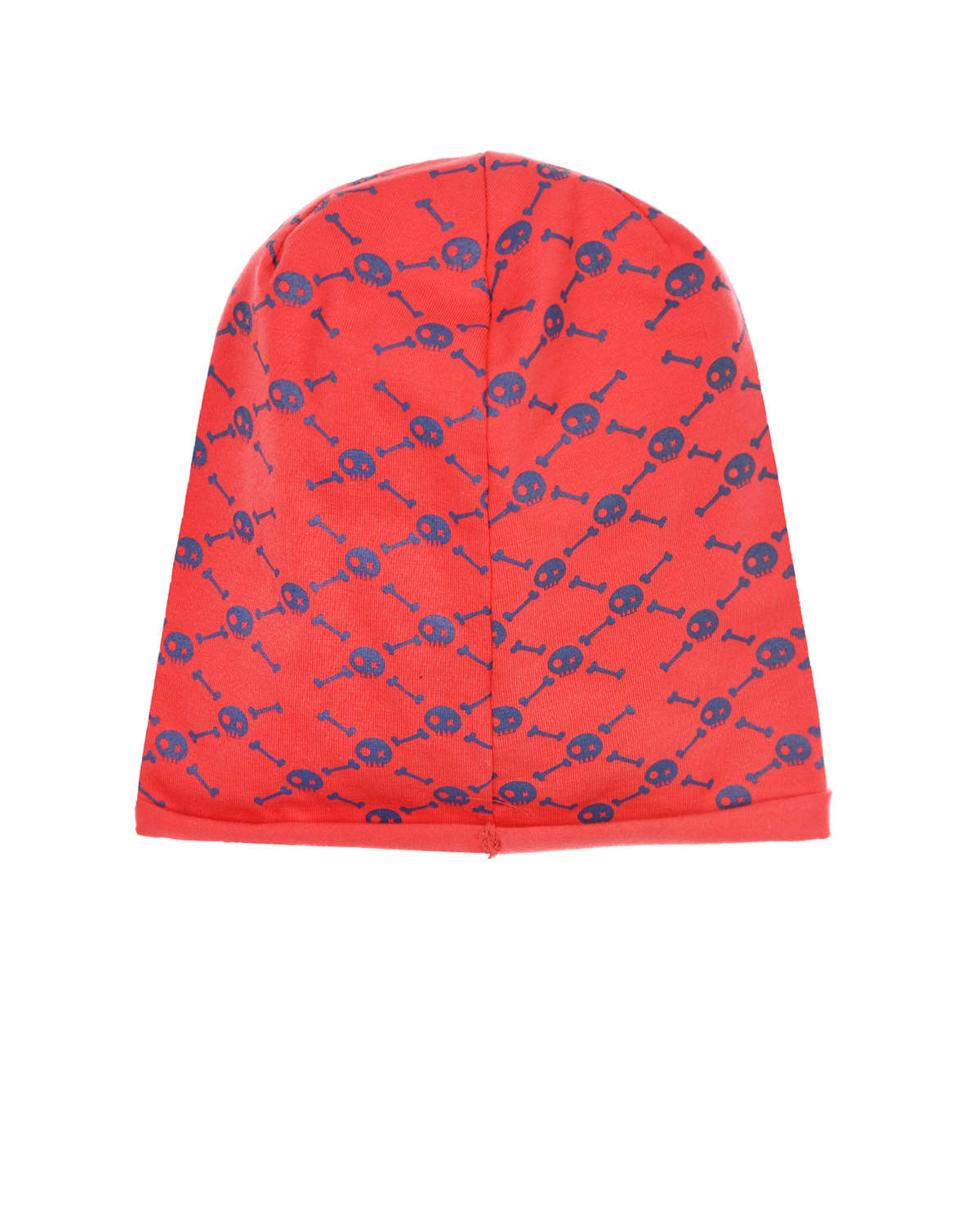 Красная шапка с принтом "Кости и черепа" Catya детская, размер 49, цвет красный - фото 2