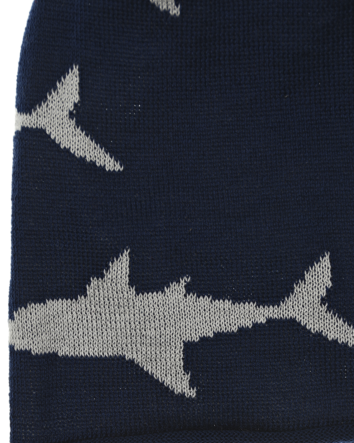 Синяя шапка с принтом "Акулы" Catya детская, размер 51, цвет синий - фото 3