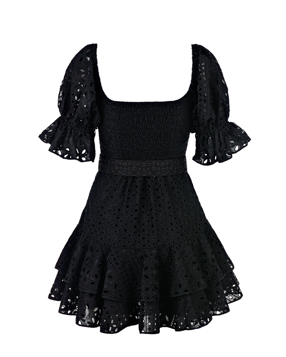 Черное кружевное платье Charo Ruiz, размер 40, цвет черный - фото 2