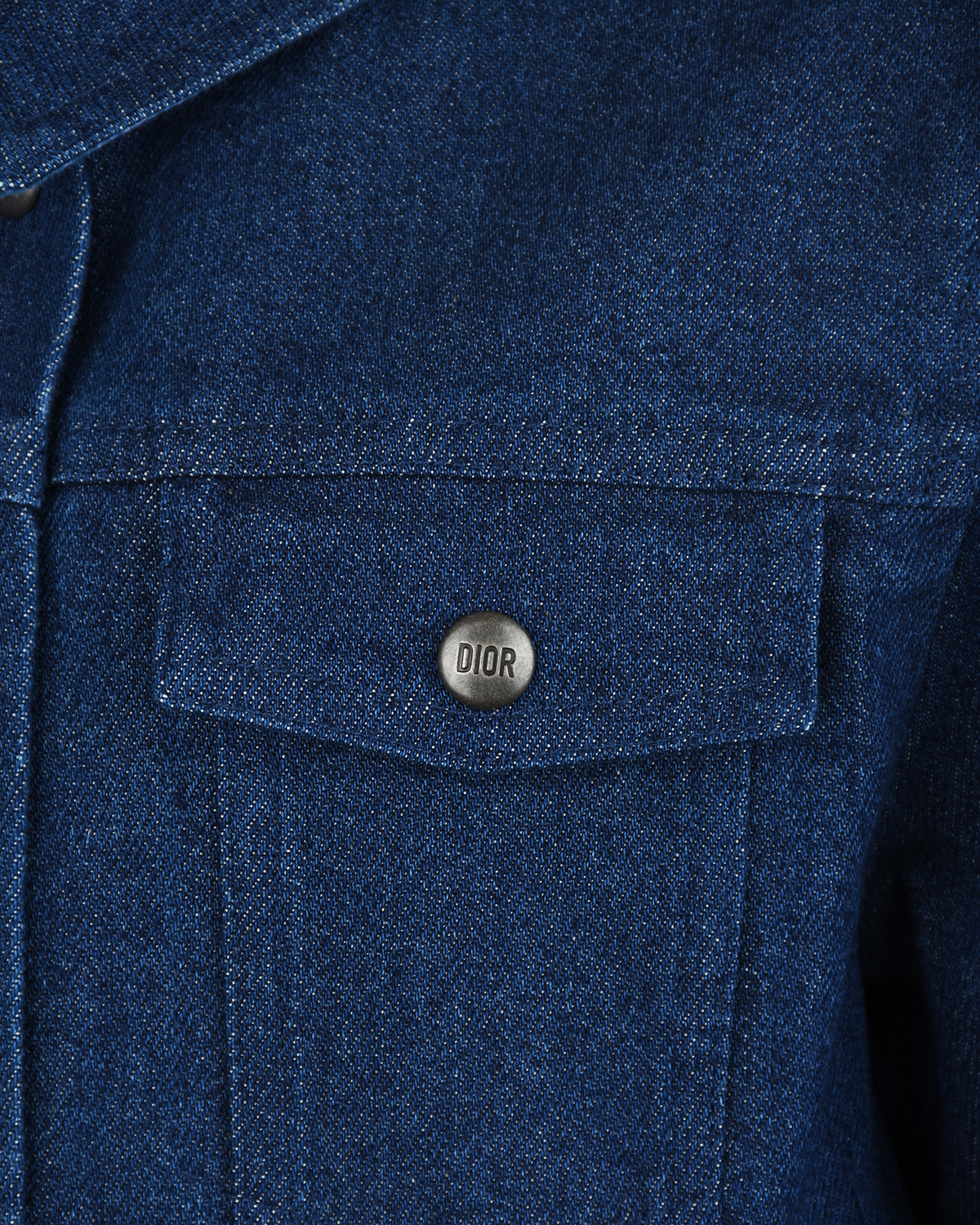 Синяя куртка из денима Dior детская, размер 128, цвет синий - фото 4