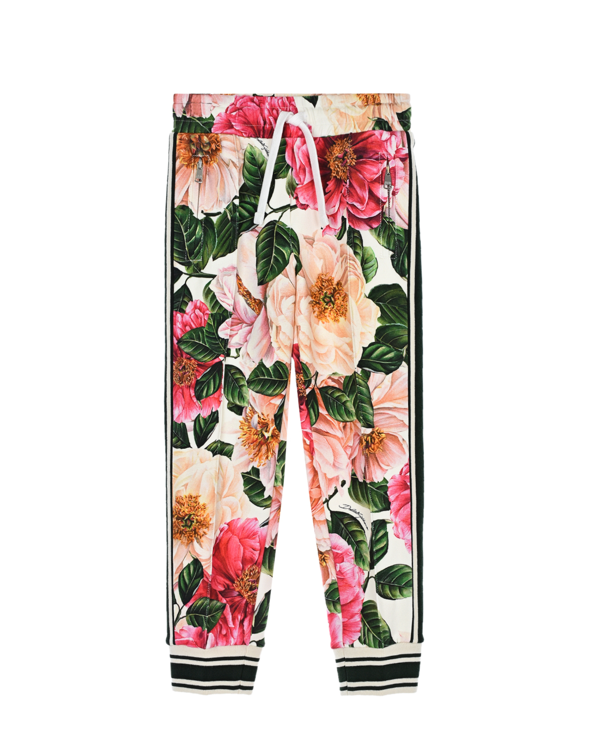 Спортивные брюки с цветочным принтом Dolce&Gabbana