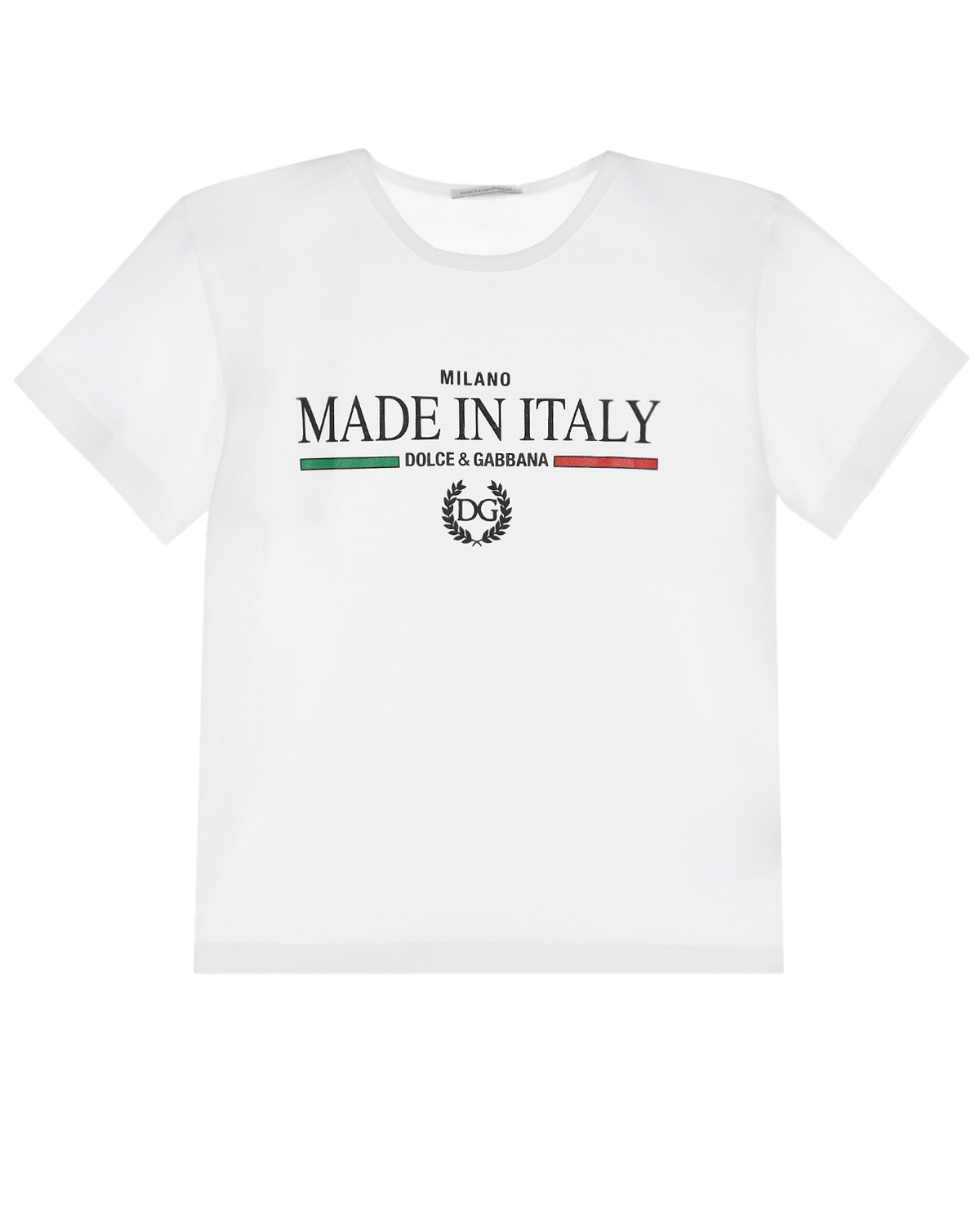 

Футболка с принтом "Made in Italy" Dolce&Gabbana, Белый, Футболка с принтом "Made in Italy" Dolce&Gabbana