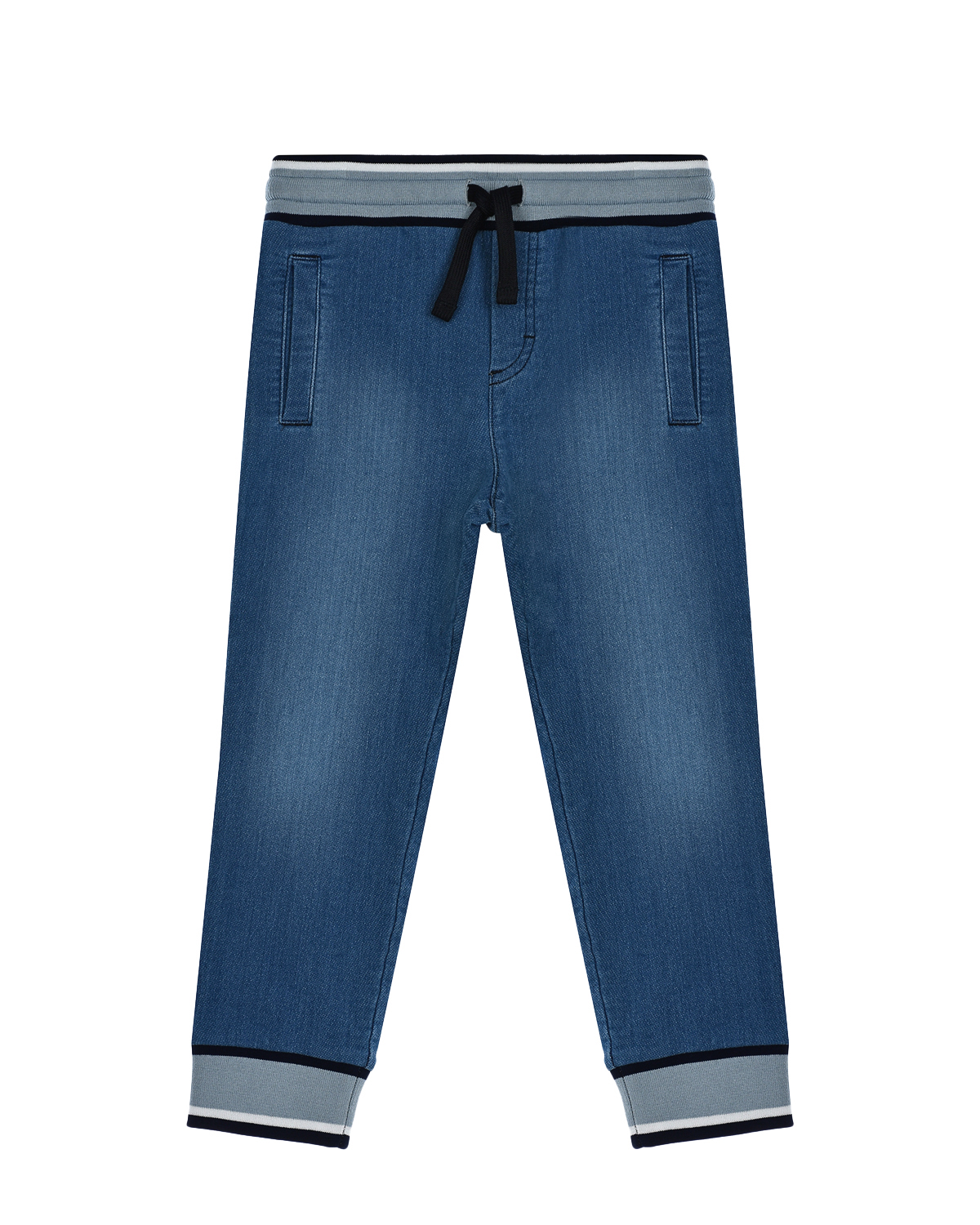 Синие трикотажные джинсы Dolce&Gabbana