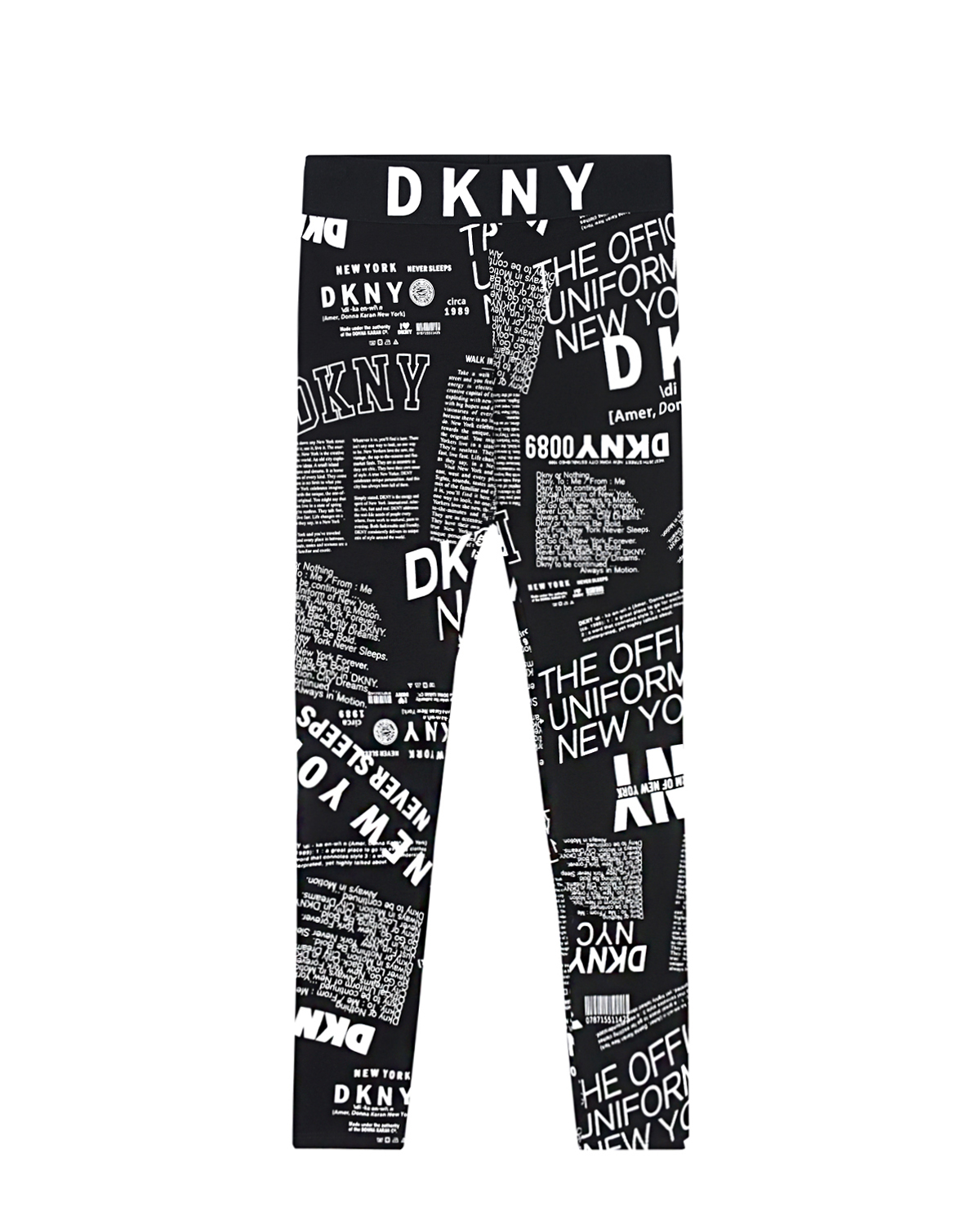 Леггинсы со сплошным принтом DKNY
