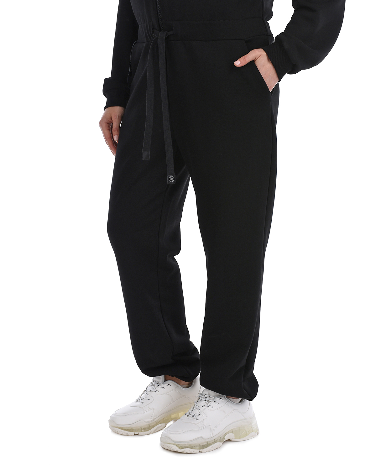Черный комбинезон с капюшоном Dan Maralex, размер 42 - фото 9