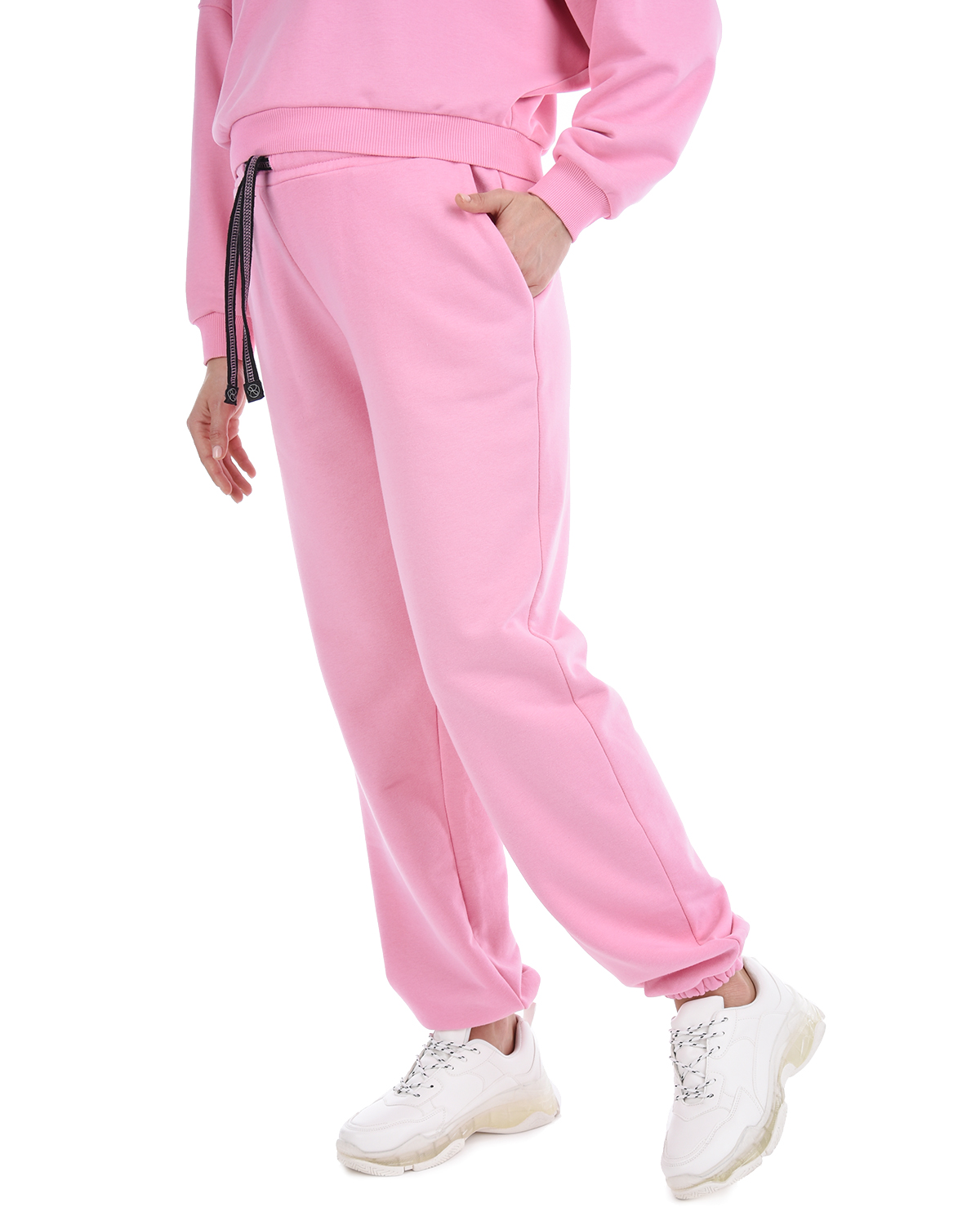 Розовые трикотажные брюки Dan Maralex, размер 42, цвет розовый - фото 9