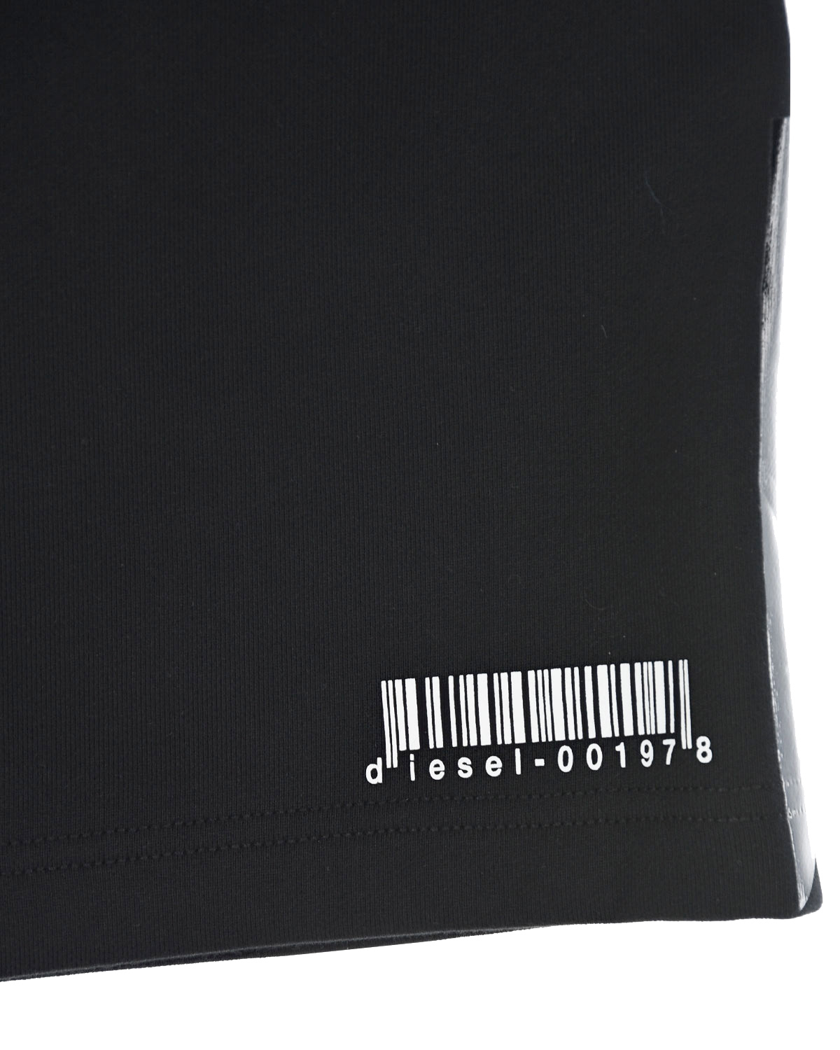 Черные шорты с накладным карманом Diesel детские, размер 140, цвет черный - фото 3