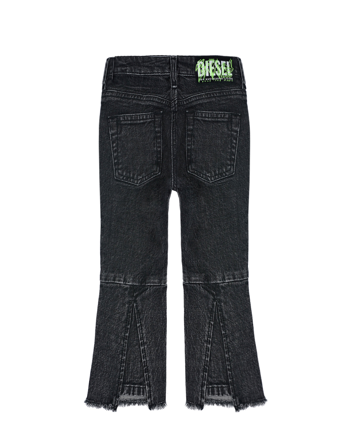 Расклешенные джинсы на молнии Diesel детские, размер 140, цвет черный - фото 3