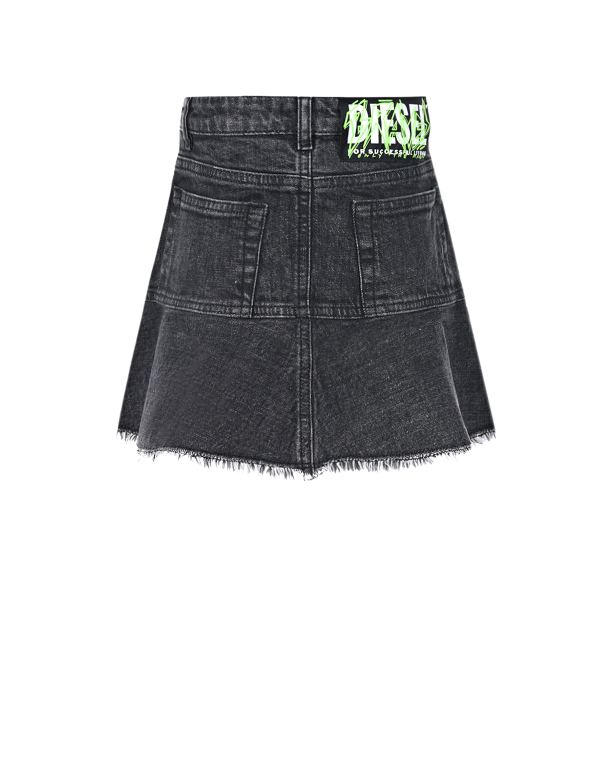 Темно-серая джинсовая юбка Diesel детское, размер 116, цвет серый - фото 3