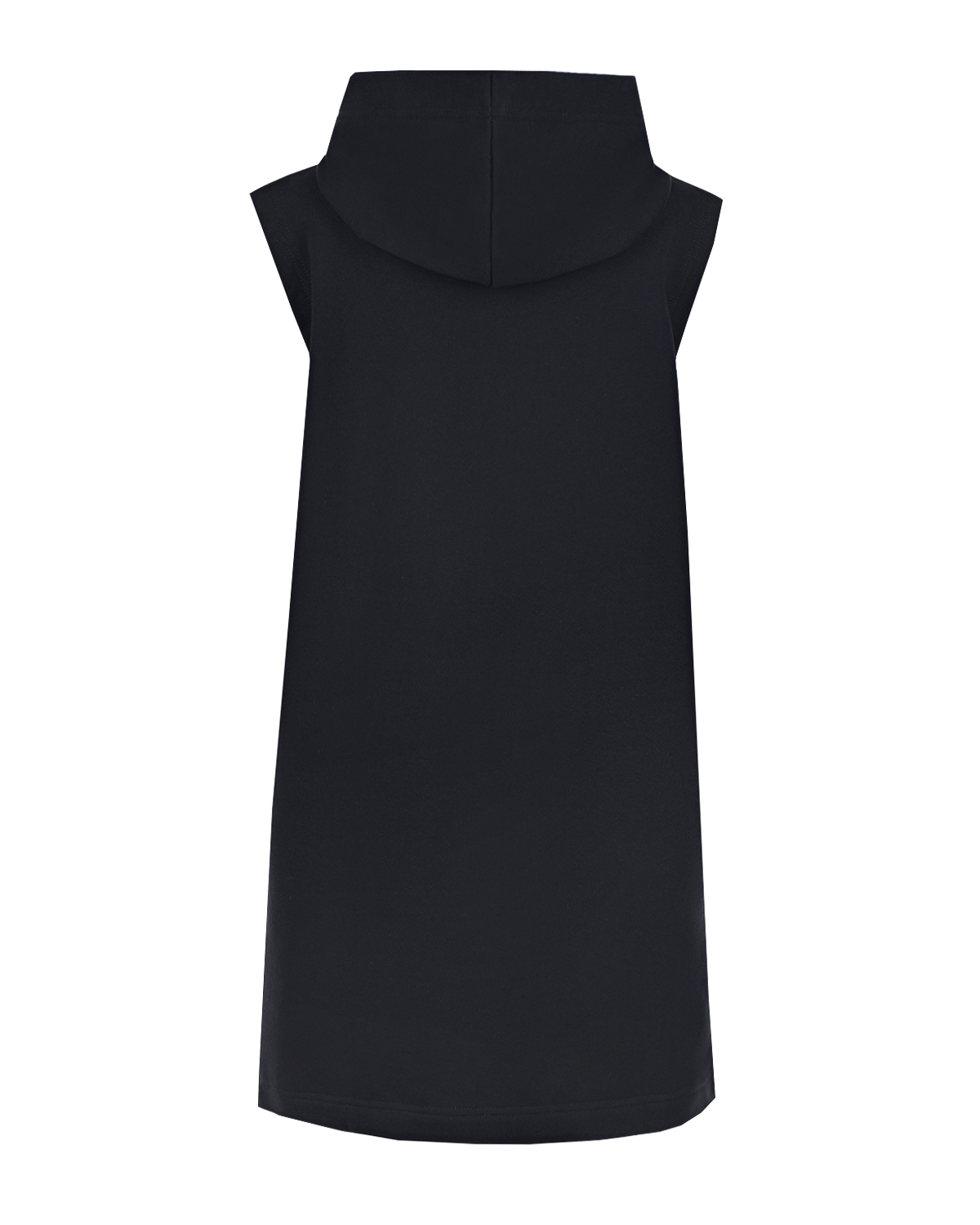 Черное трикотажное платье с капюшоном Diesel детское, размер 140, цвет черный - фото 3