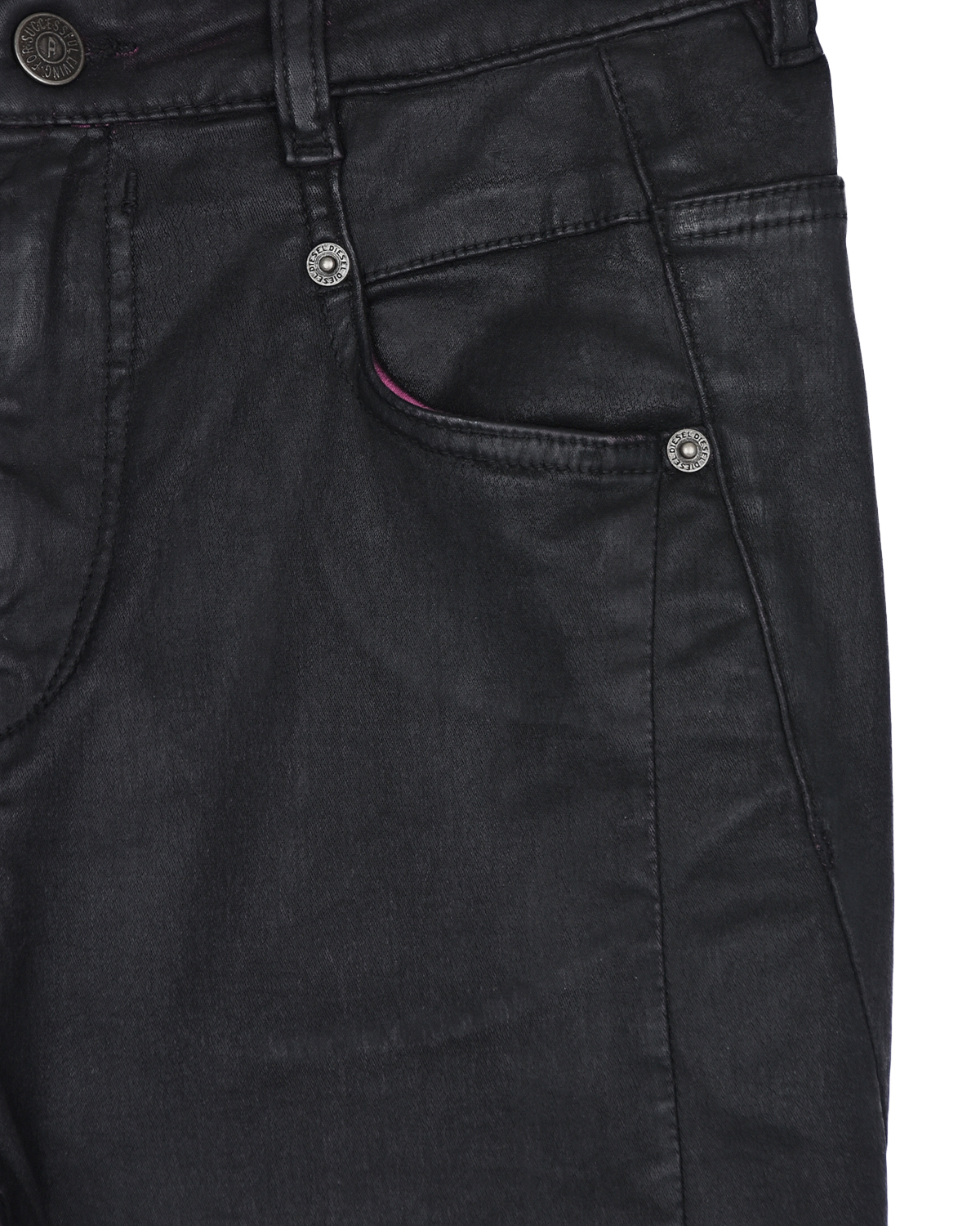 Темно-синие джинсы-джоггеры Diesel детское, размер 152, цвет мультиколор - фото 3