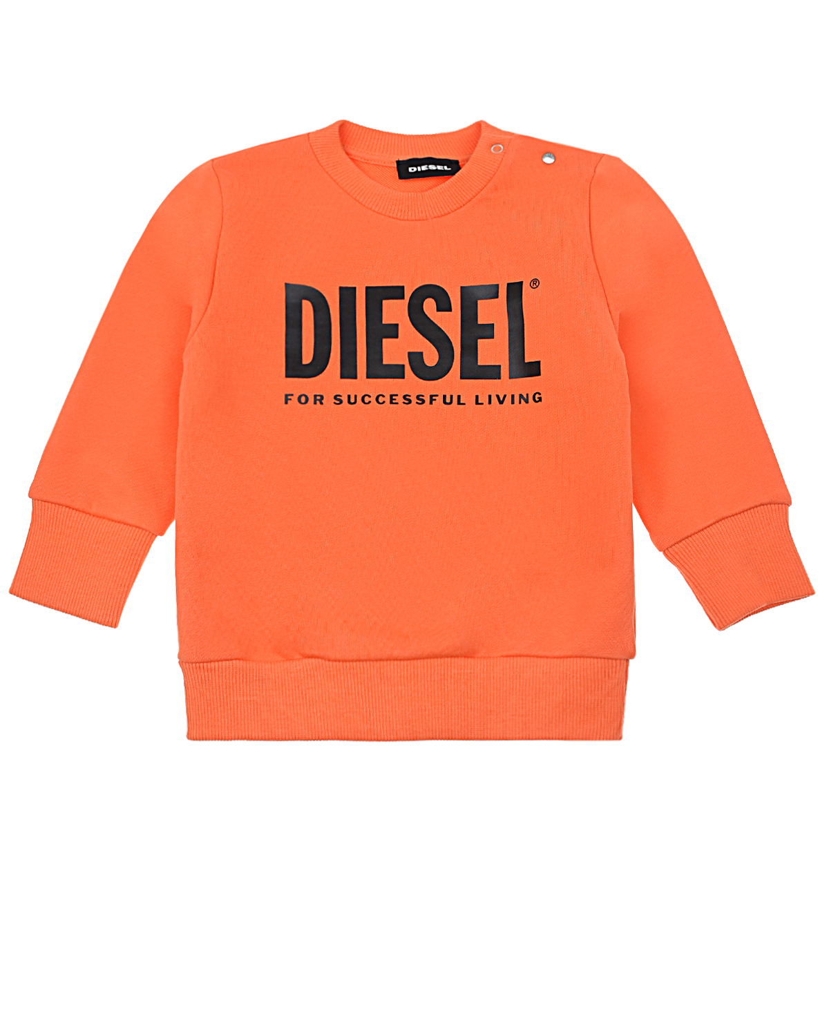Оранжевый свитшот с логотипом Diesel детский, размер 80 - фото 1