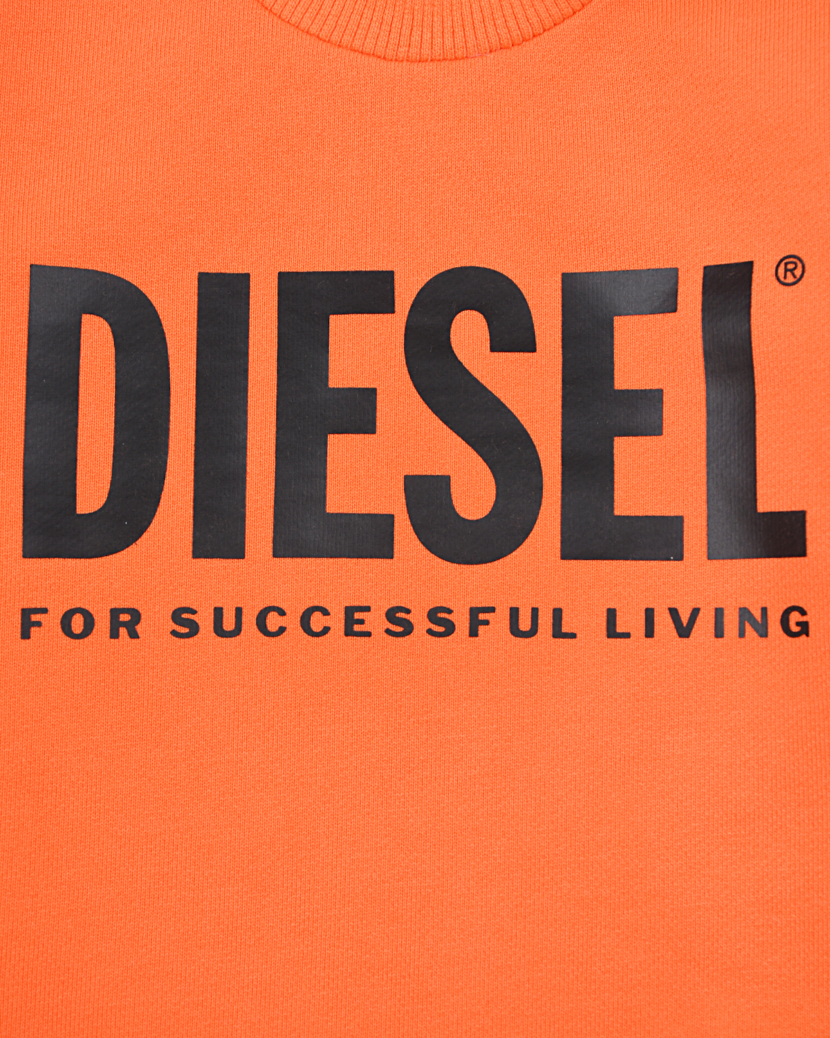 Оранжевый свитшот с логотипом Diesel детский, размер 80 - фото 4