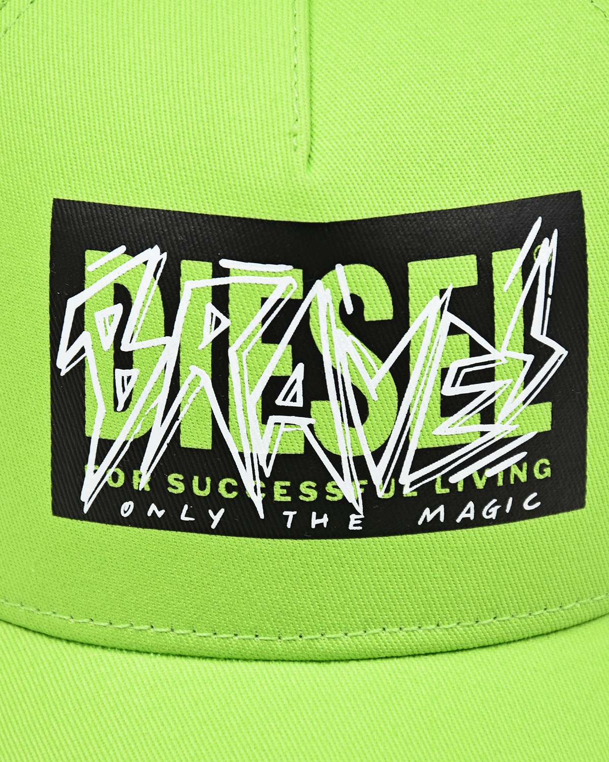 Зеленая бейсболка логотипом Diesel детская, размер 2, цвет зеленый - фото 3